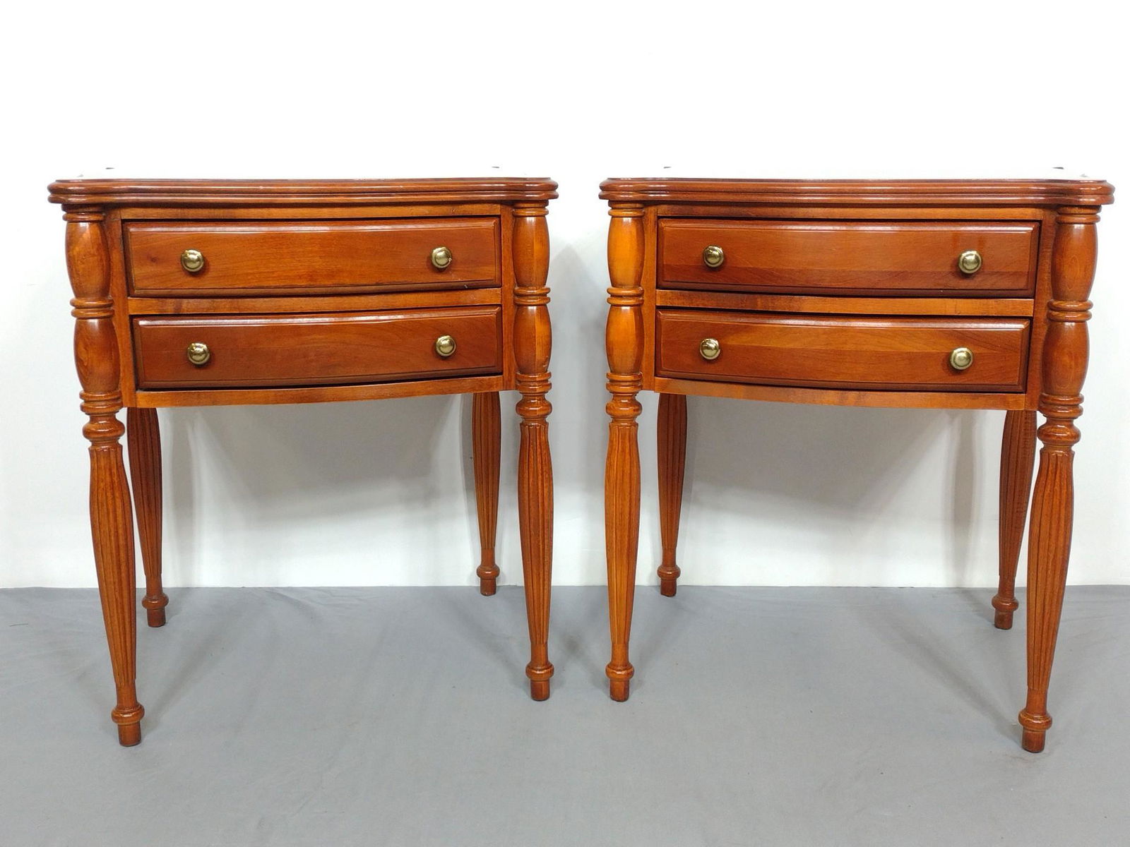 Pair Lexington Two Drawer End Tables (1 of 7)