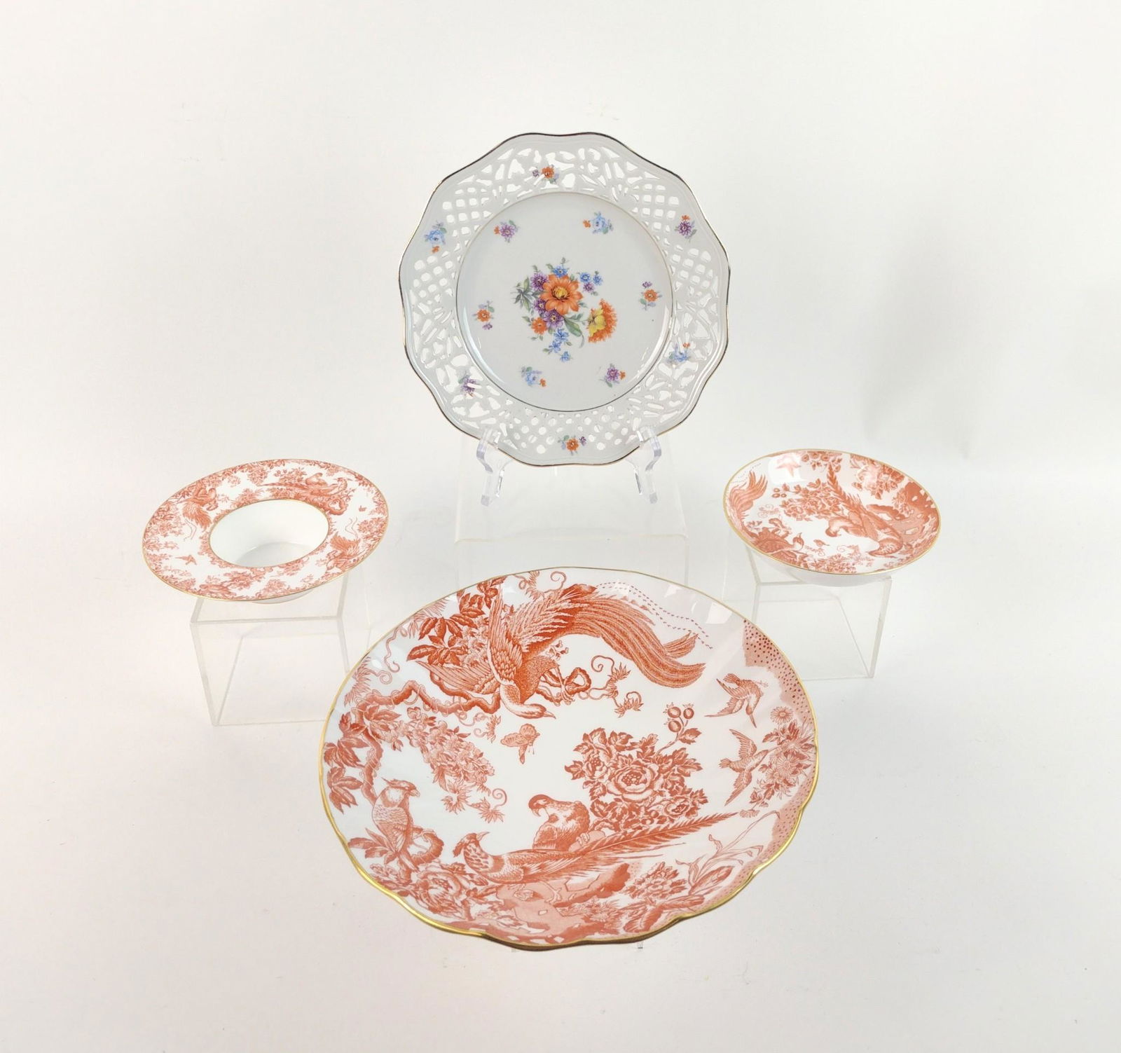 4 Pcs incl Red Aves by Royal Crown Derby (1 of 4)