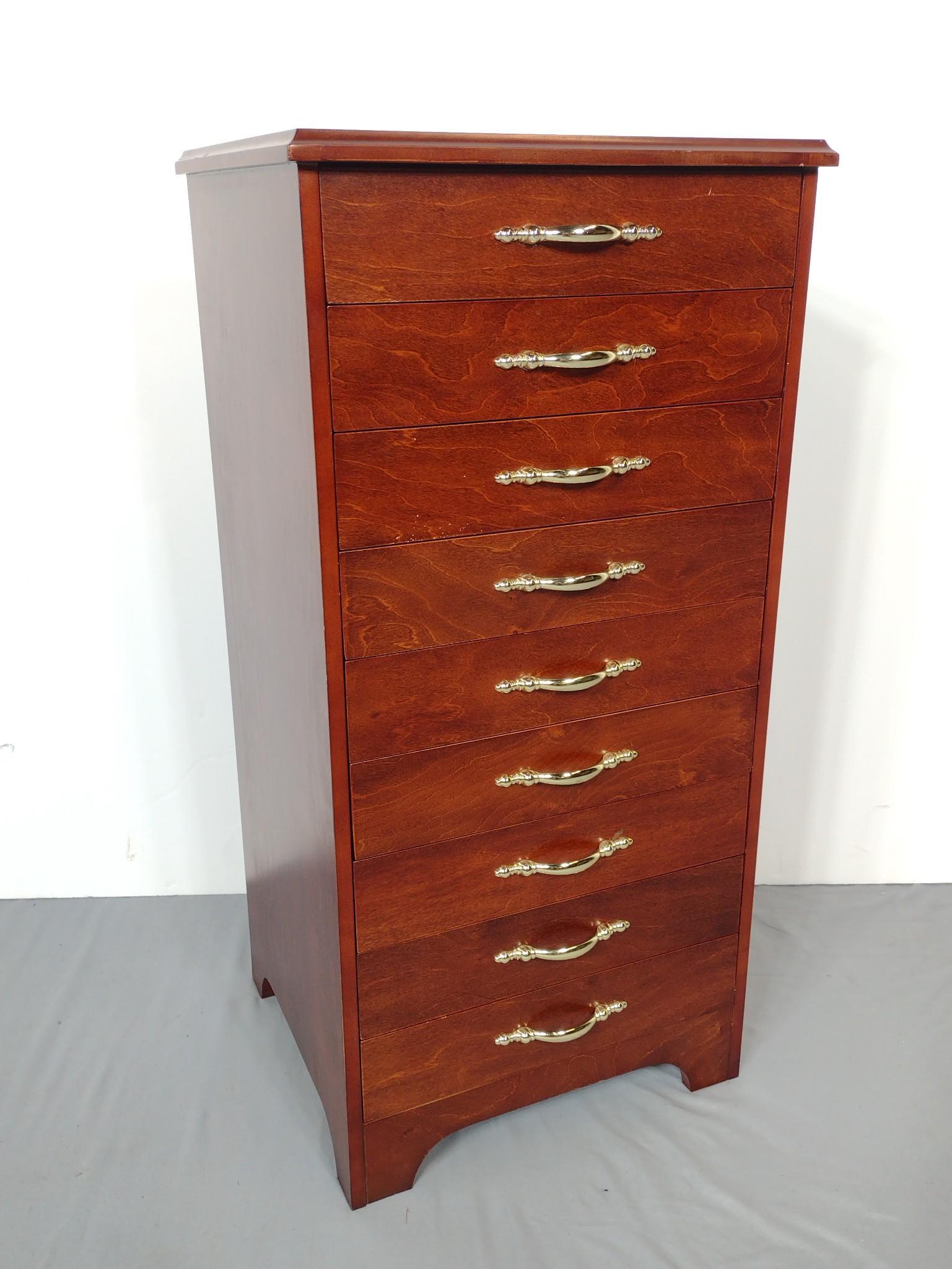 Sheet Music Cabinet: 16" wide X 14" deep X 32-1/2" high. No manufactures name found. MG. IMPORTANT: Before bidding, please read the terms and conditions. When you registered for the auction you agreed to these terms and w