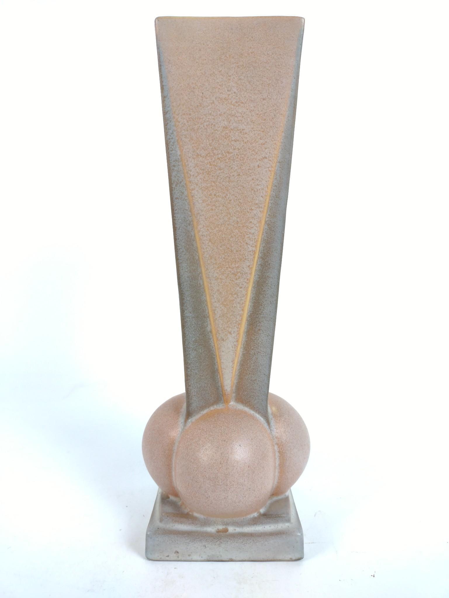 12" Roseville Futura Four Ball Vase (1 of 3)