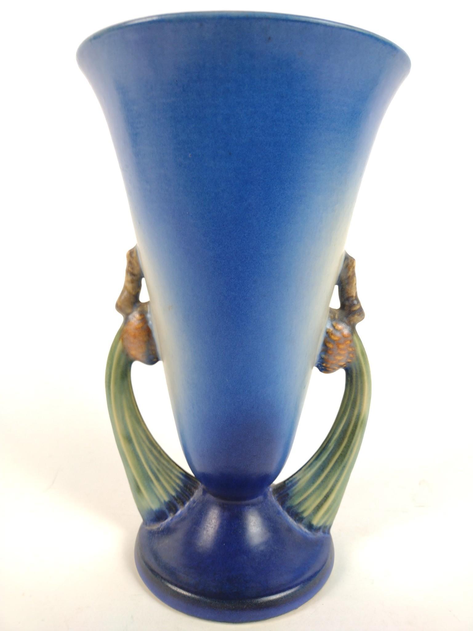 10-1/2" Roseville Pinecone Vase (1 of 3)