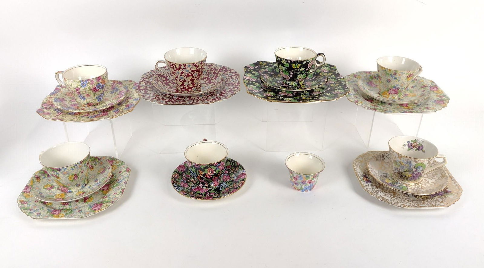 21 Pcs Chintz Dishes incl Longion (1 of 7)