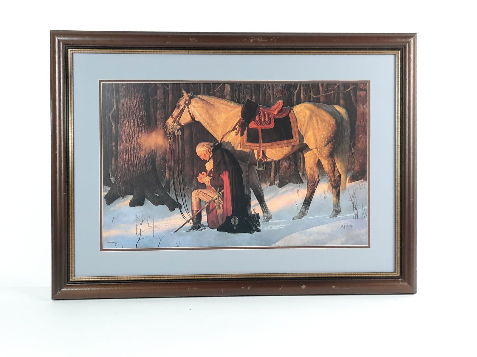 A. Friberg Prayer At Valley Forge Print (1 of 2)