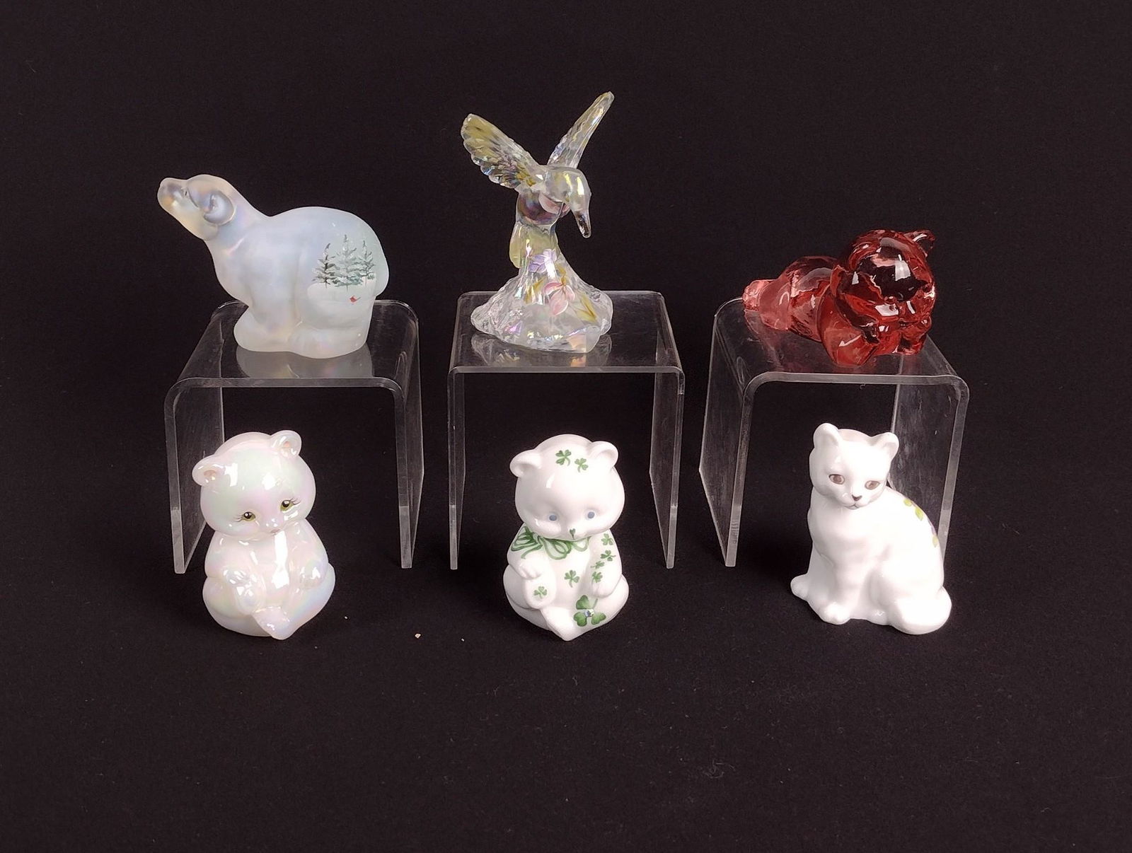 6 Fenton Glass Animal Figurines (1 of 8)