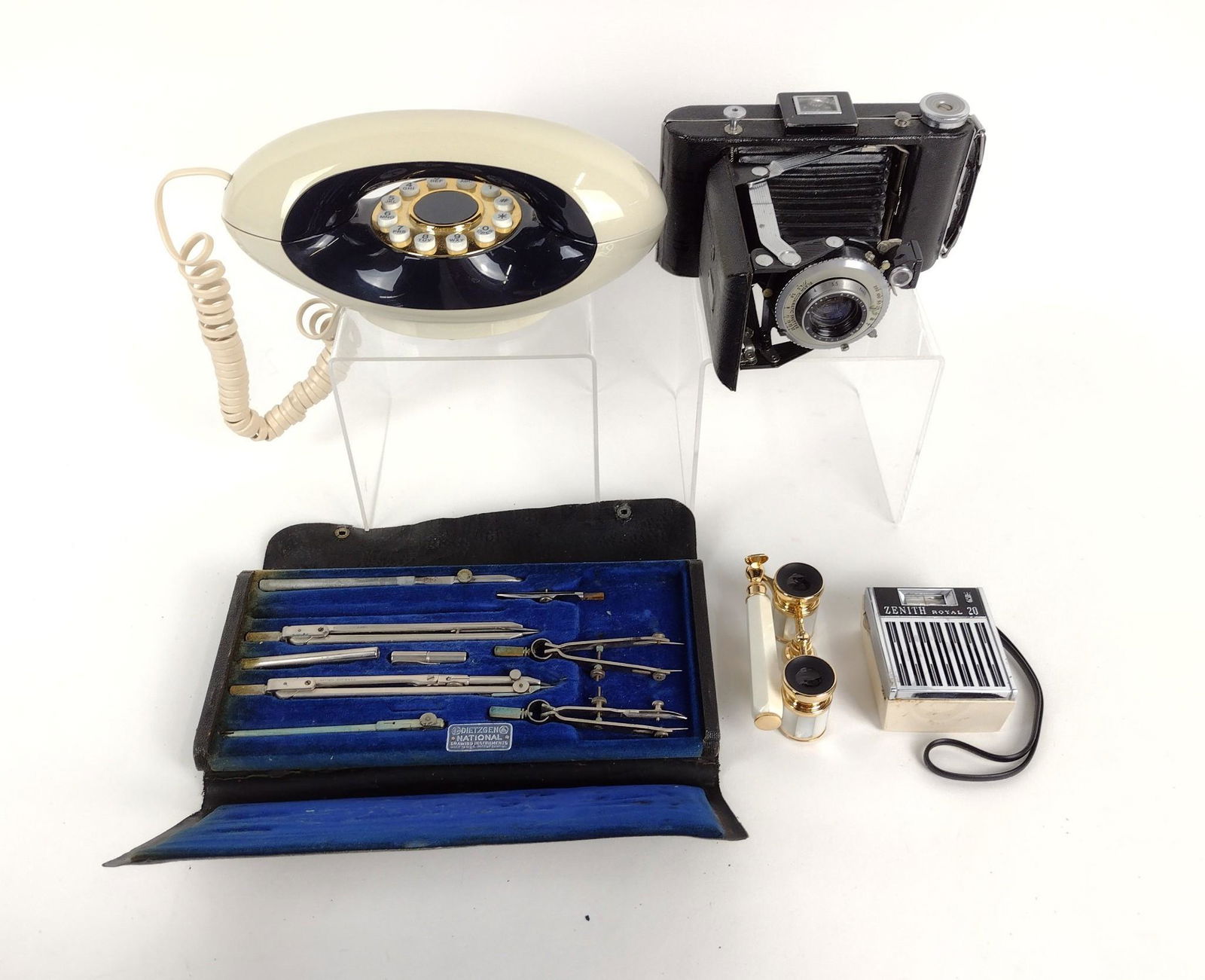 5 Pcs incl Opera Glasses, Drafting Set and Camera (1 of 5)