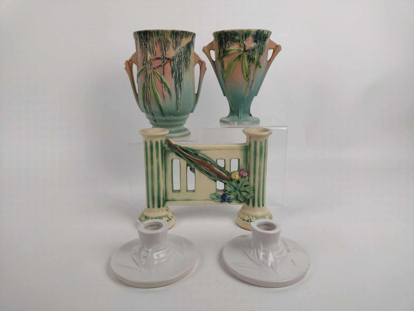 5 Pcs Roseville incl Moss (1 of 10)