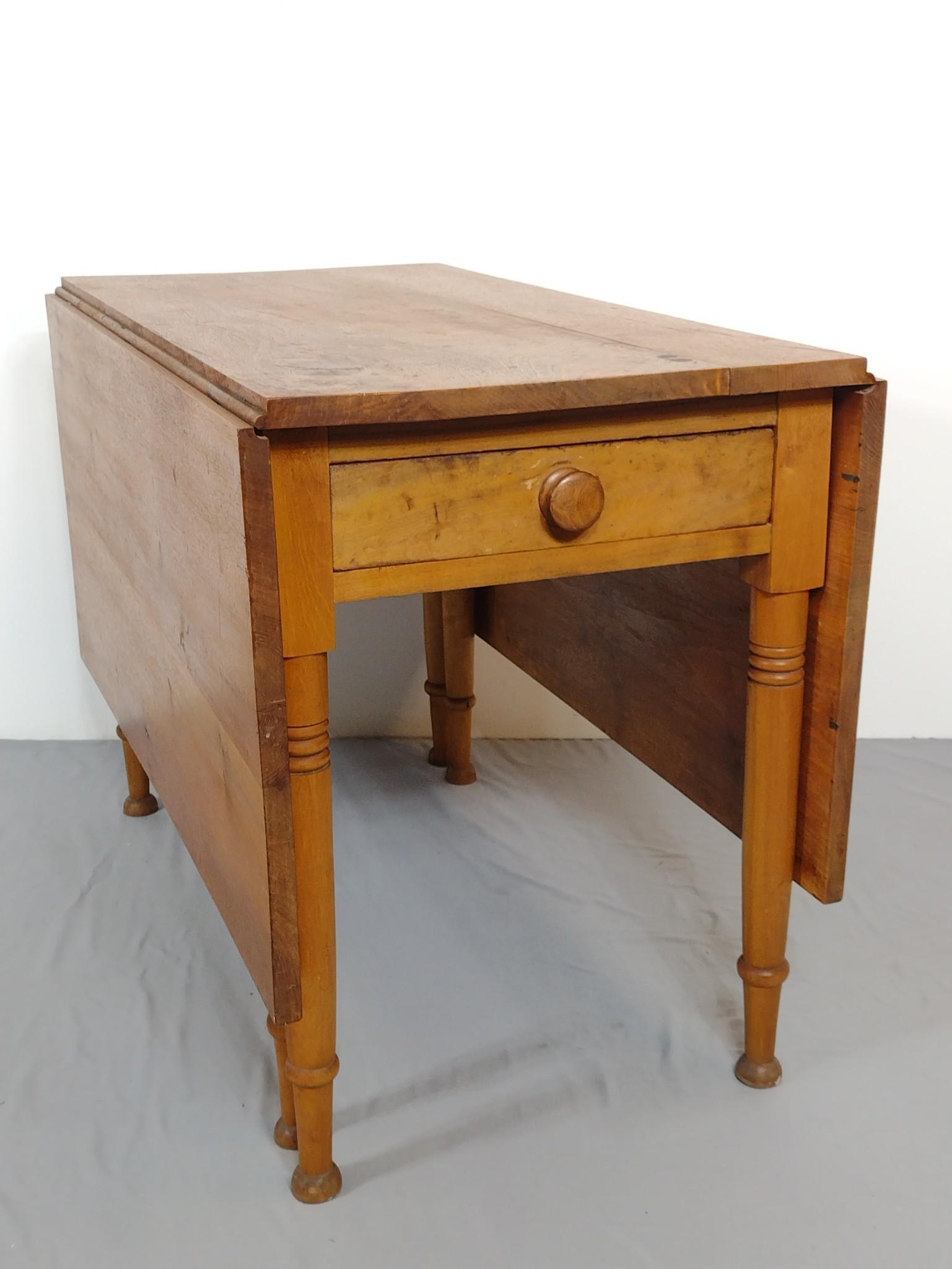 Single Drawer Drop Leaf Table (1 of 6)