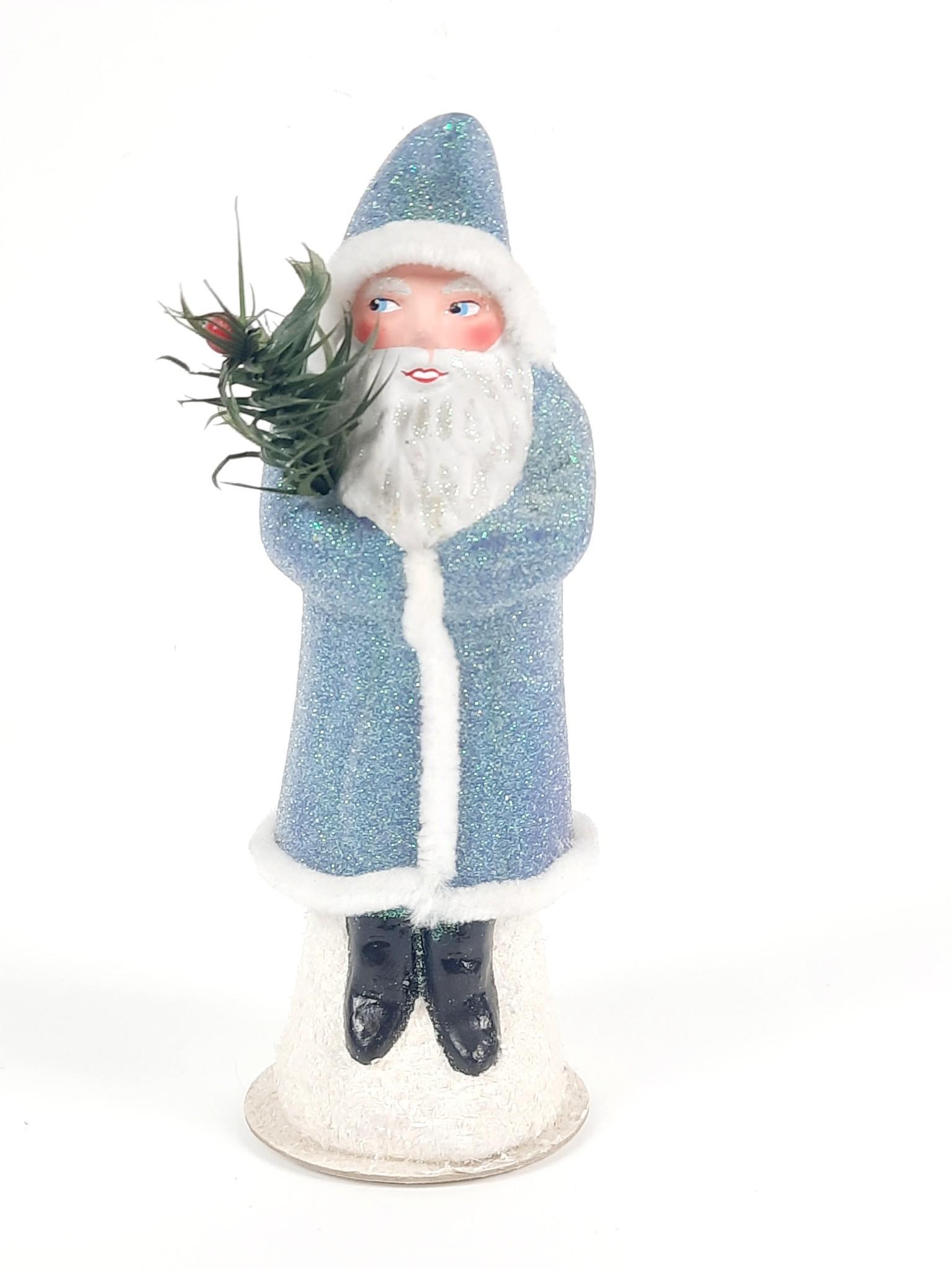 7-3/4" Signed Ino Schaller Papier Mache Belsnickel Figurine (1 of 3)