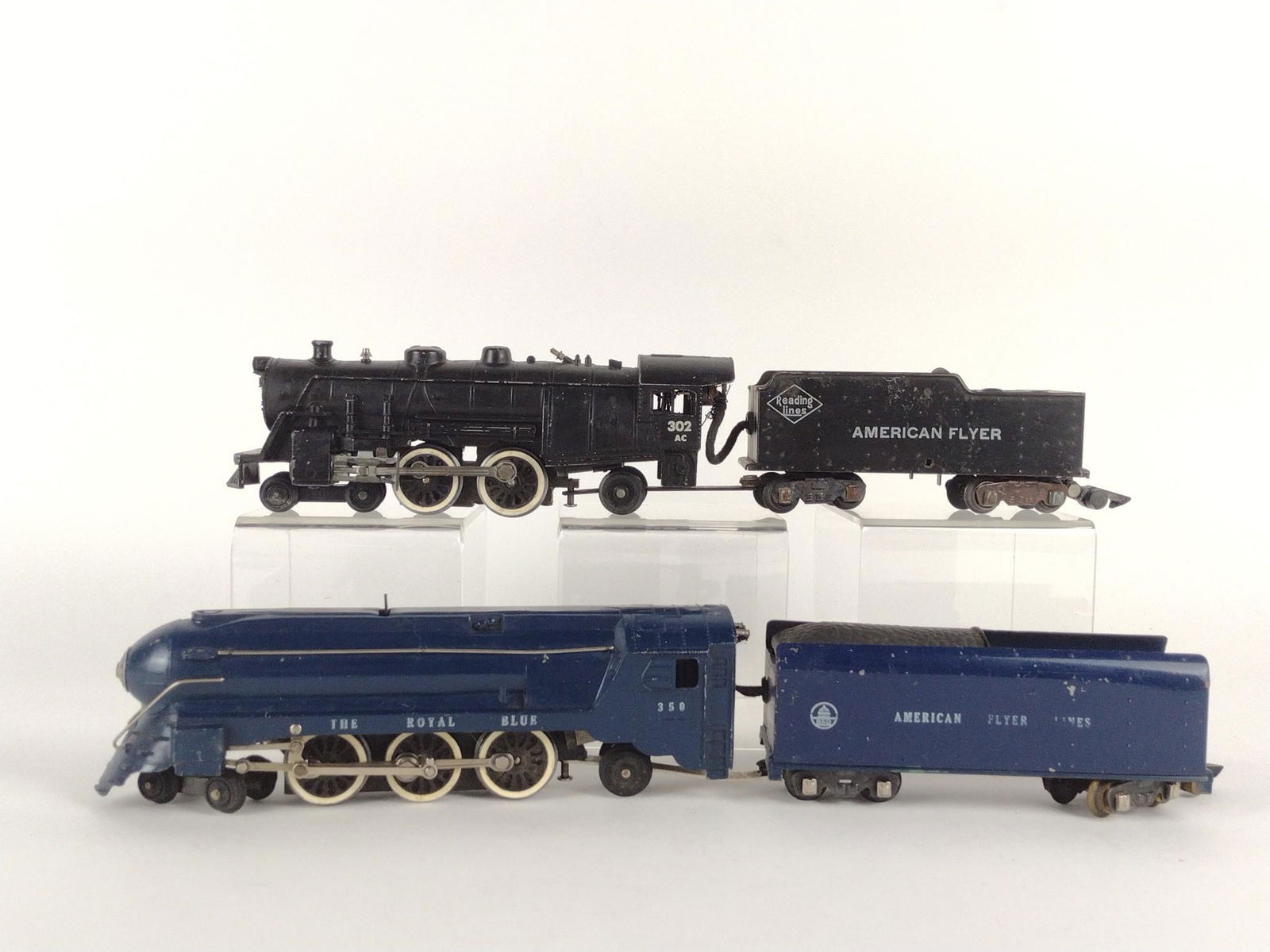 2 American Flyer O Gauge Powered Steam Engines & Tenders (1 of 4)