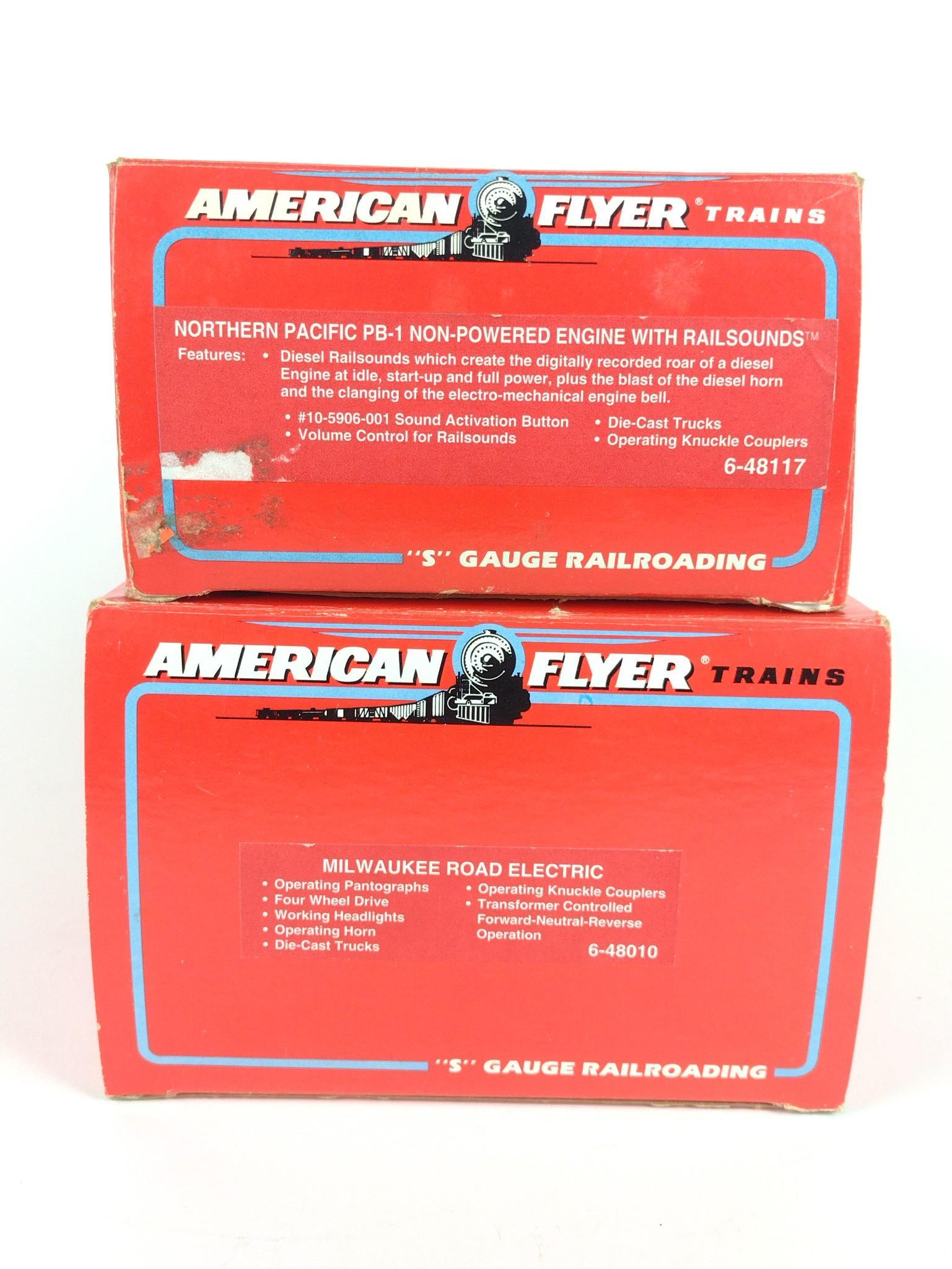 2 American Flyer S Gauge Engines w/OBs Incl Railsounds (1 of 2)