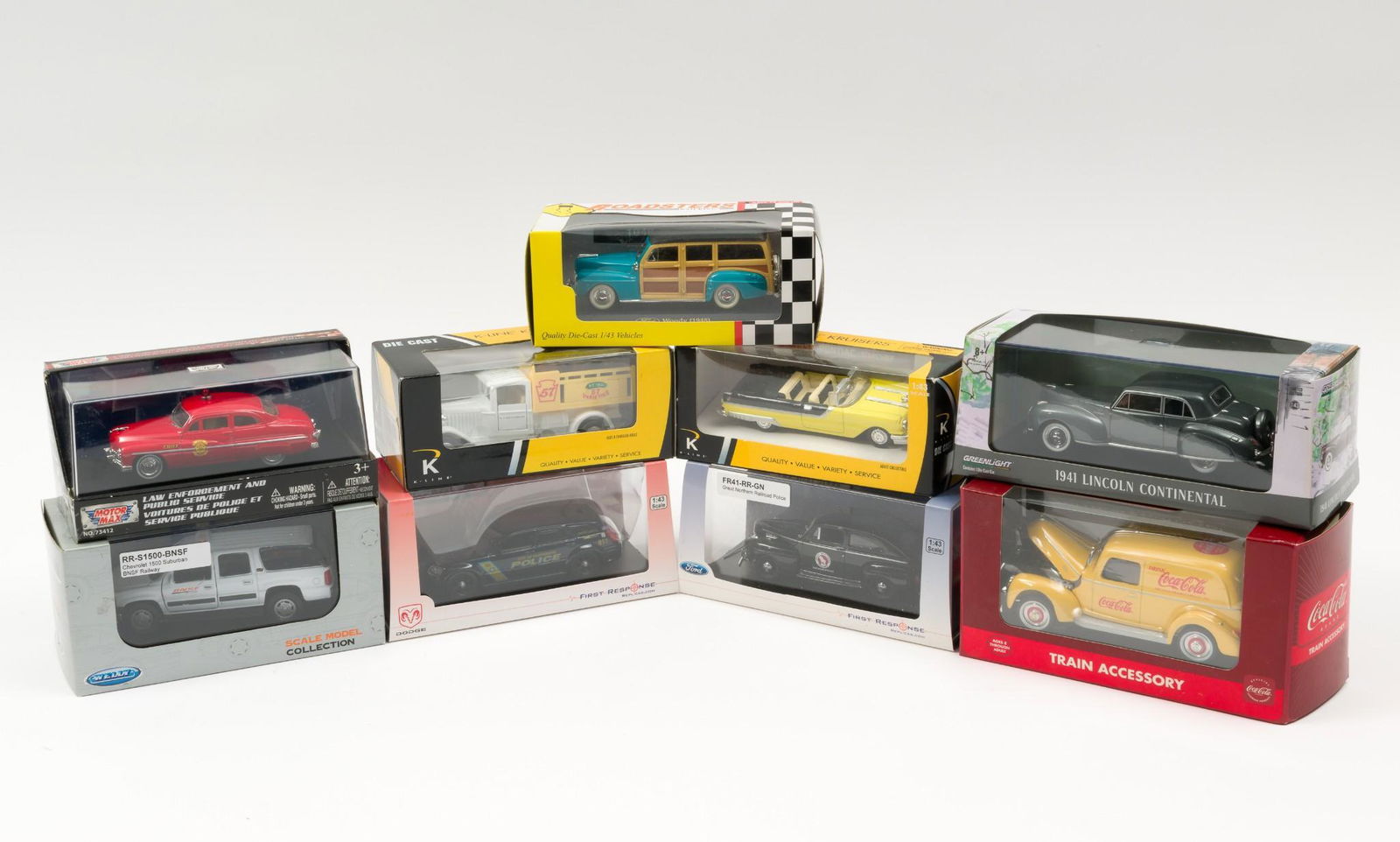 9 1:43 Scale Vehicles In Original Boxes (1 of 7)