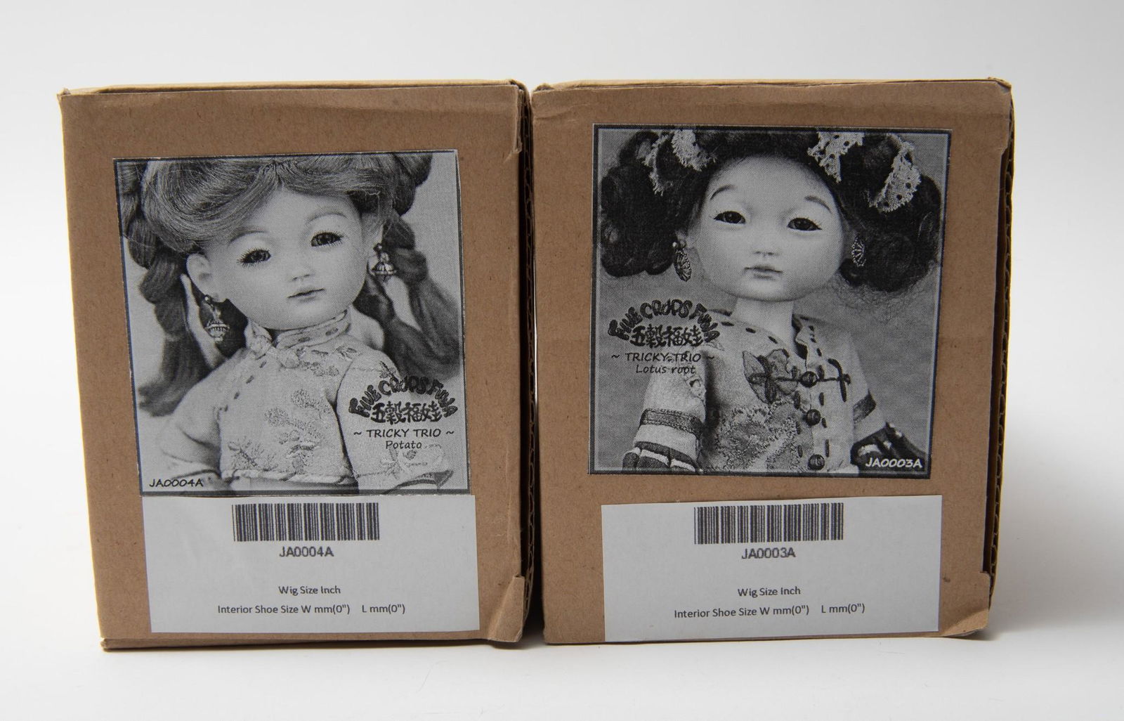 2 Five Crops Fuwa Tricky Trio Dolls in OBs (1 of 3)