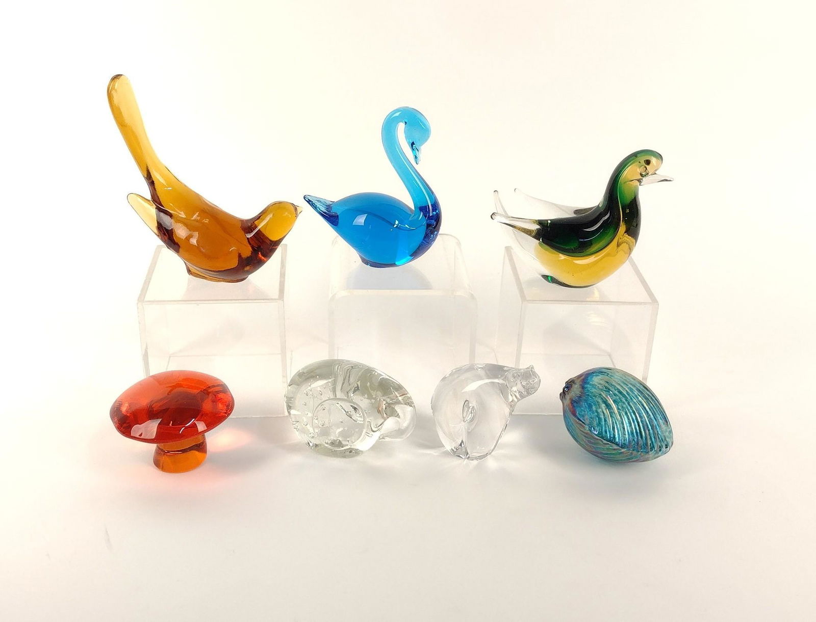 7 Glass Paperweights (1 of 3)