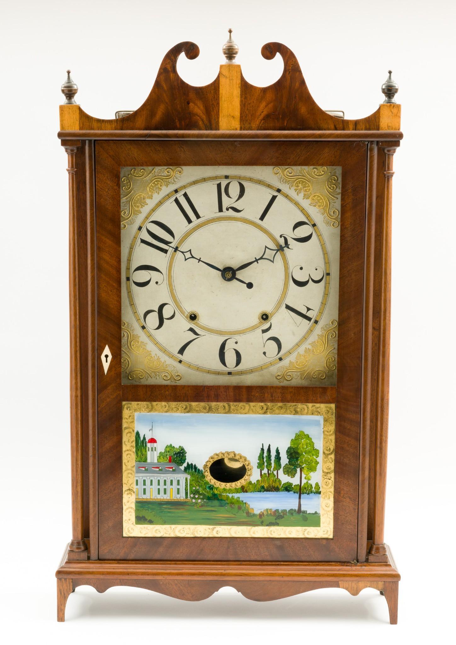 Pillar & Scroll Shelf Clock (1 of 11)
