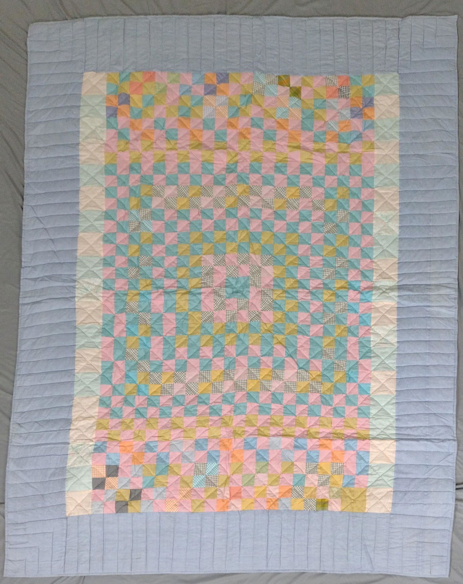 Vintage Checkered Quilt (1 of 2)