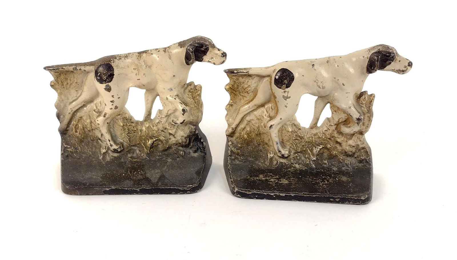 2 Cast Iron Pointer Door Stops (1 of 3)