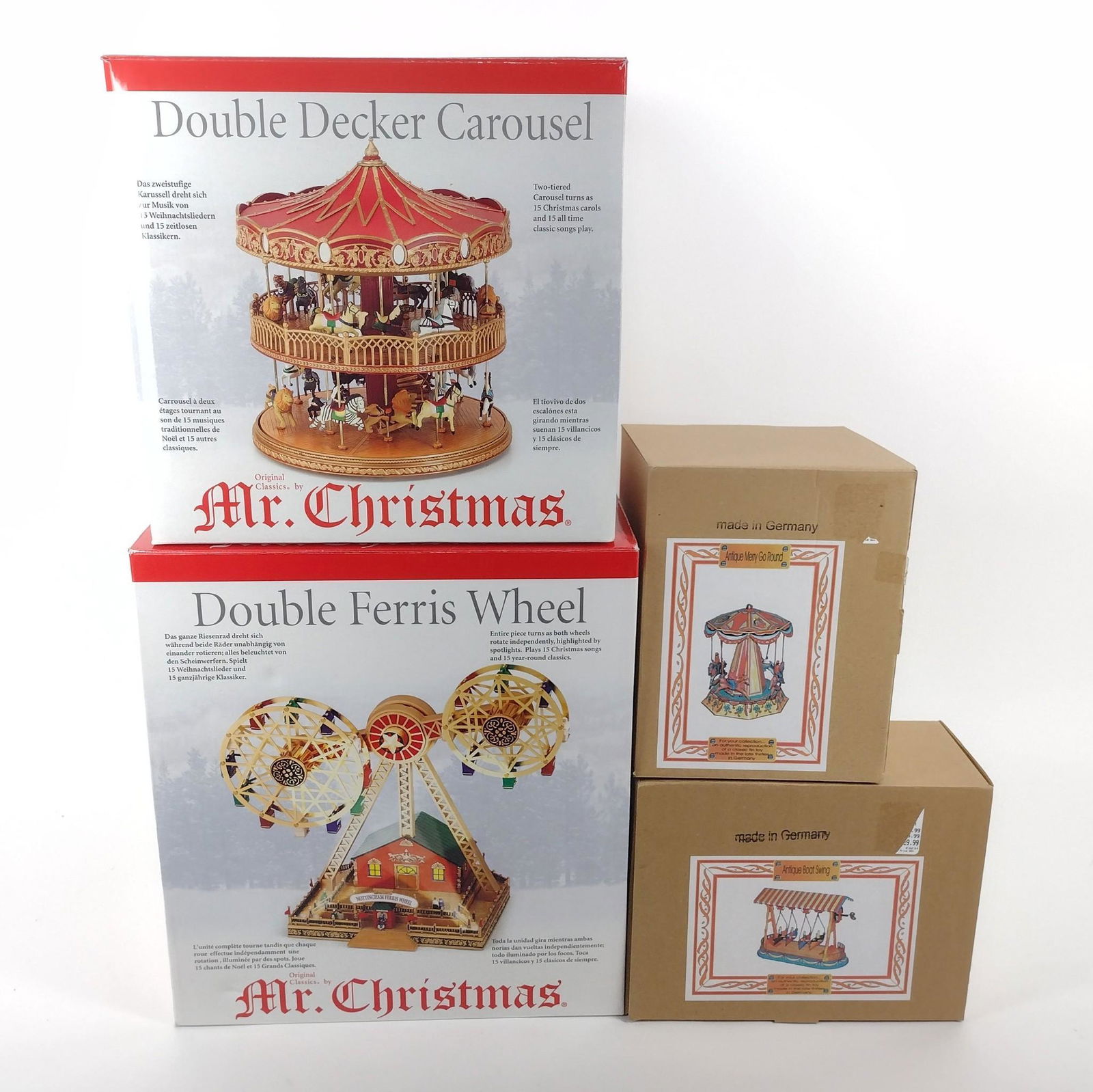 4 Christmas Display pieces includes Mr. Christmas (1 of 5)