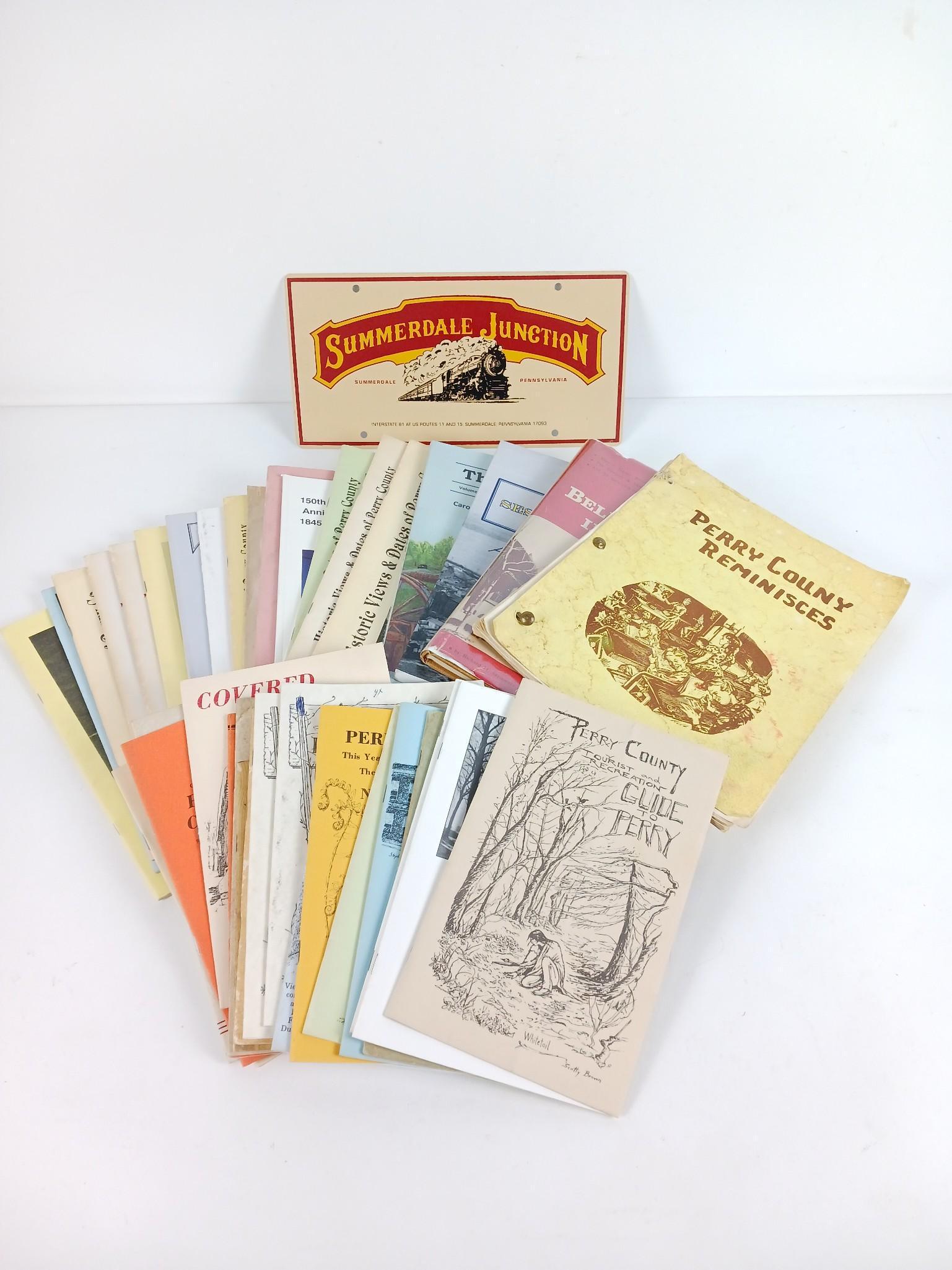Large Grouping of Perry County Ephemera: Includes books, brochures, calendars and more. LR IMPORTANT: Before bidding, please read the terms and conditions. When you registered for the auction you agreed to these terms and will be required to