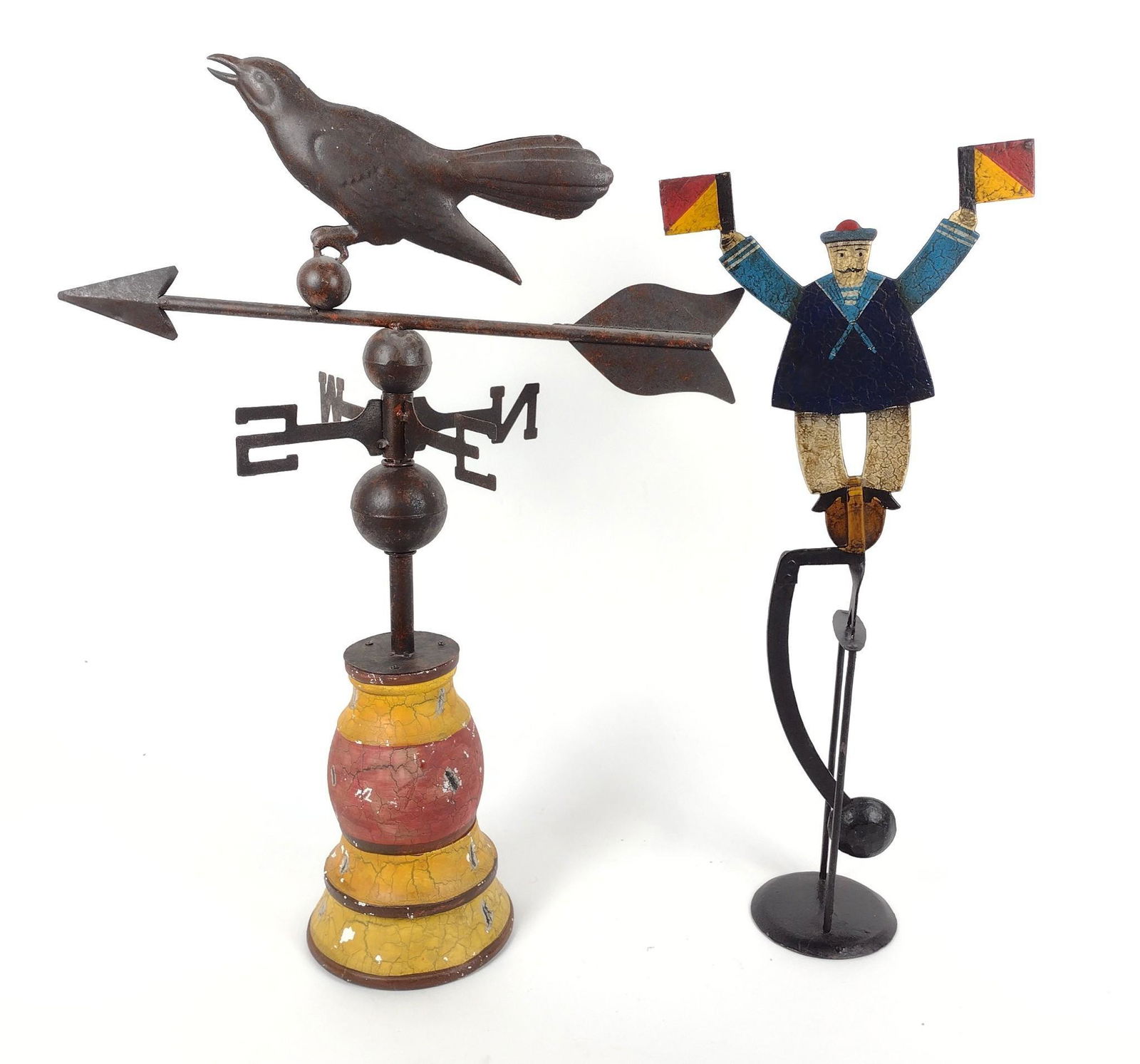 2 Primitive Style Sculptures incl Weathervane (1 of 3)