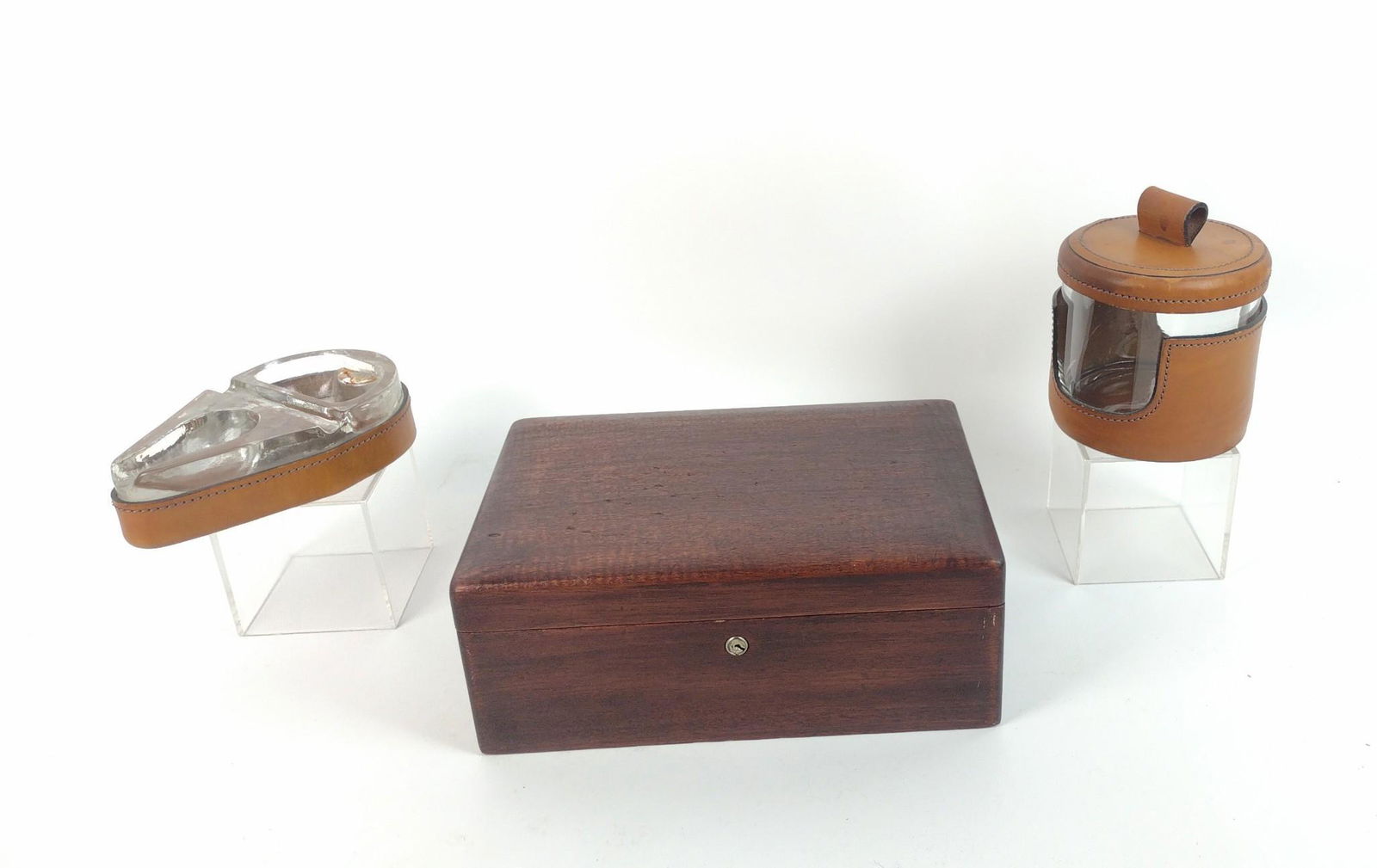 3 Pcs incl Humidor, Tobacco Jar and Ash Tray (1 of 5)