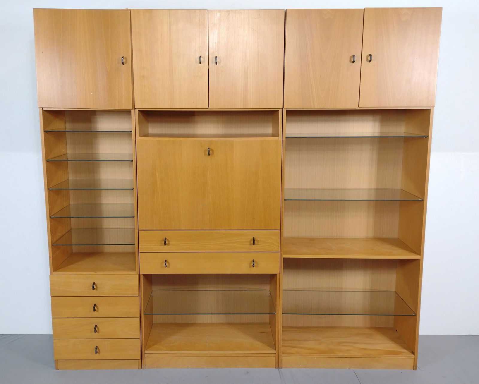 Mid Century Three Section Wall Unit (1 of 10)