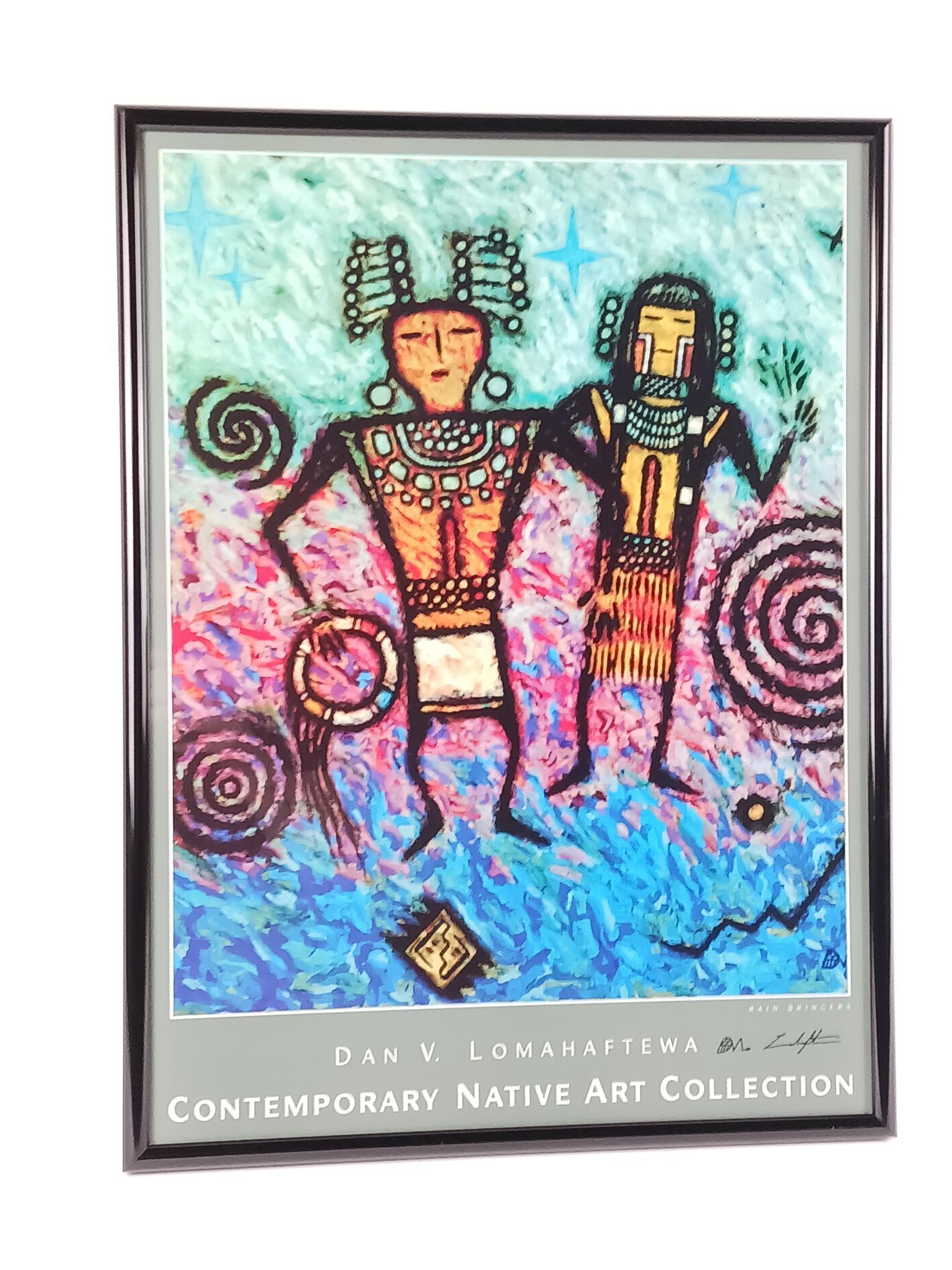 Dan V Lomahaftewa "Rain Bringers" Signed Exhibition Poster (1 of 2)