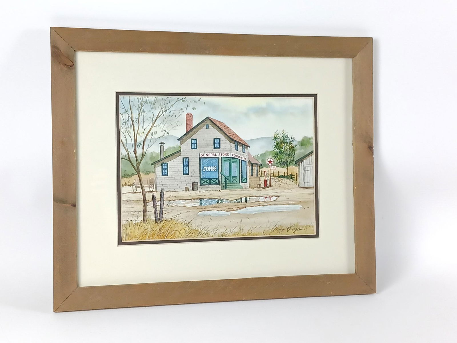 George Logan Jones General Store Food-Feed Watercolor (1 of 2)