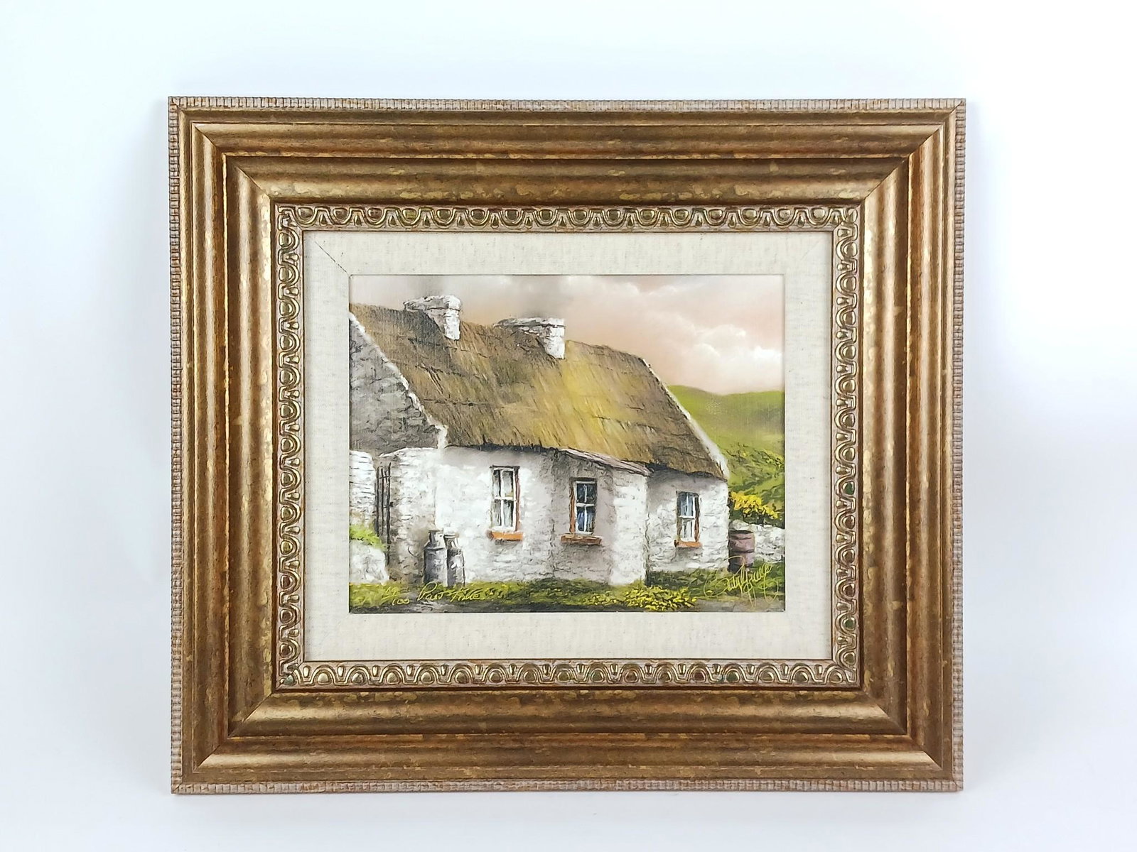 Philip Gray "Past Times" Ltd Ed Print on Canvas: Certificate of authenticity on back. Edition number 69 / 100. Overall with frame 16-1/2" high x 19" wide. Philip Gray (Born 1959) is active/lives in Ireland. Philip Gray is known for Painting. LR IMPO