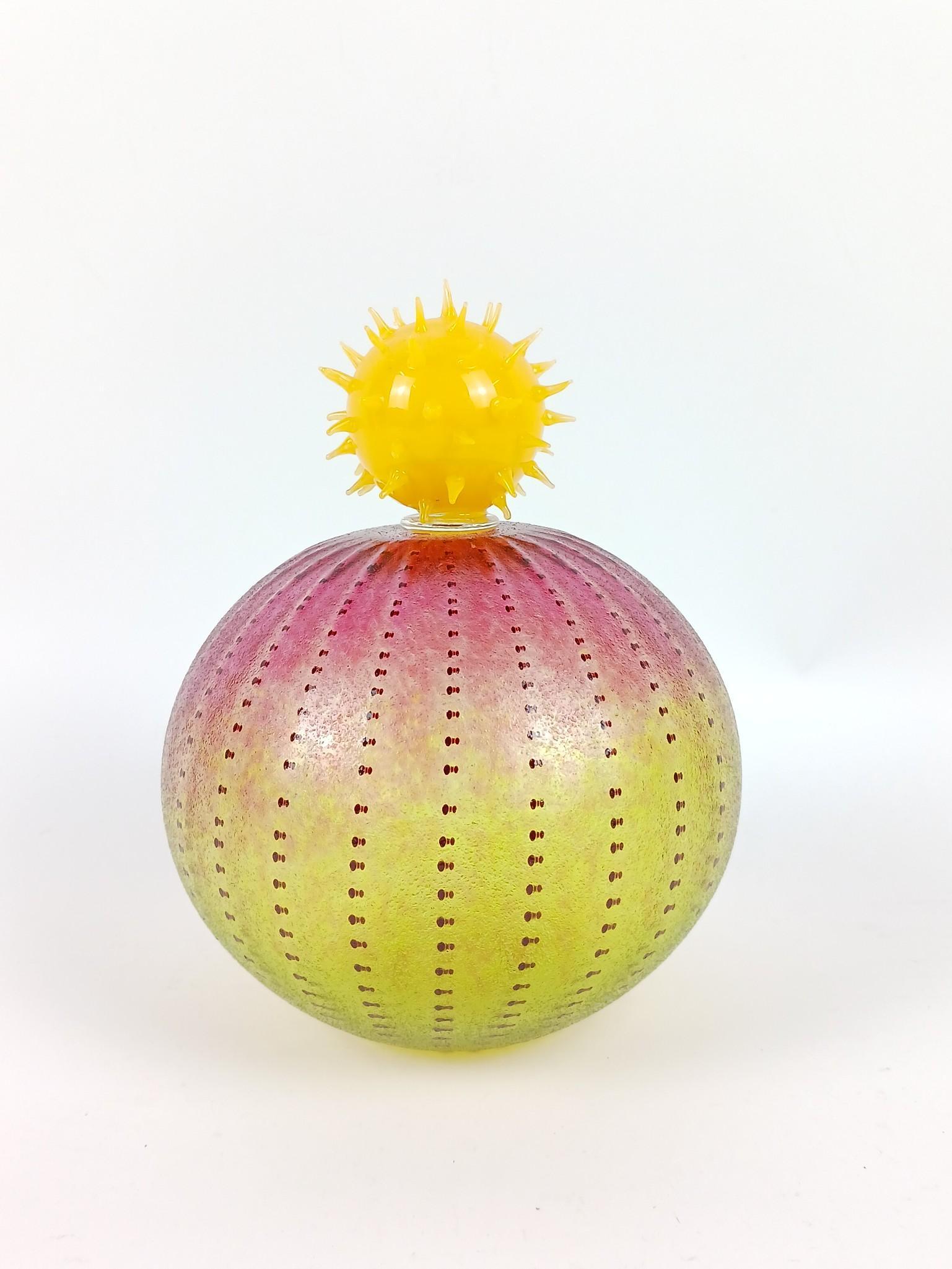 Eric Leiberman Art Glass Cactus Sculpture (1 of 3)