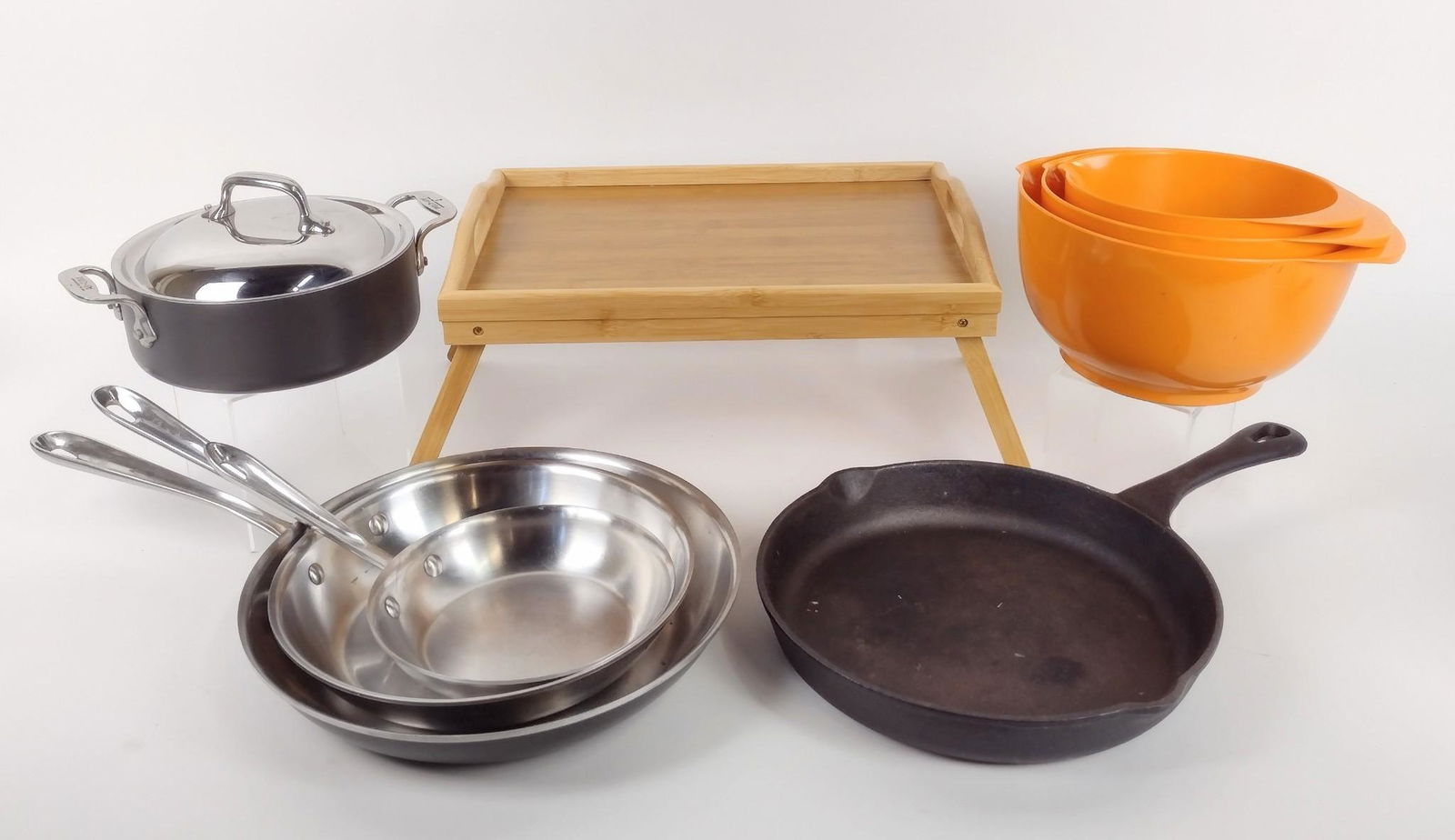 9 Pcs Cookware and Serving Ware incl All-Clad Cookware (1 of 3)