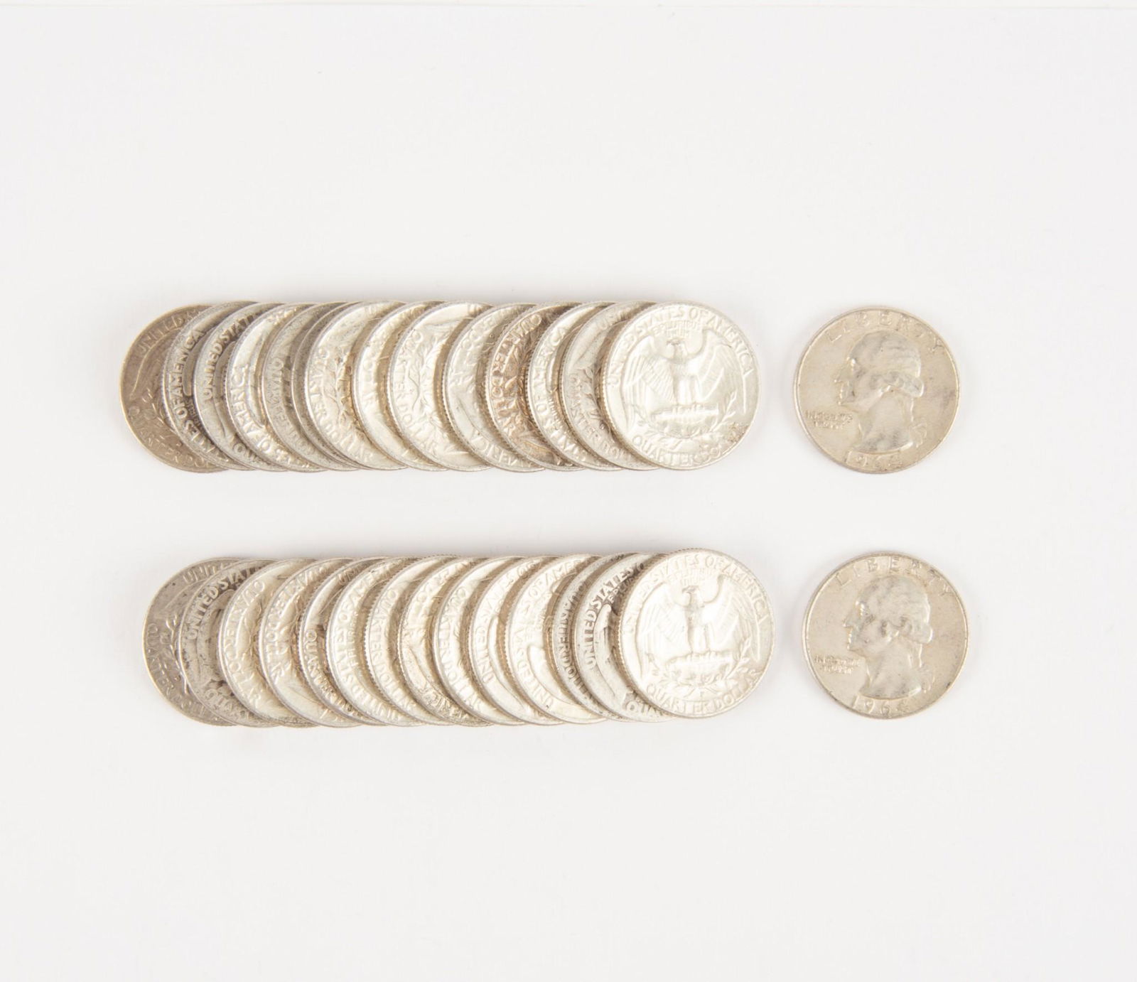 30 US Washington Quarters (1 of 1)