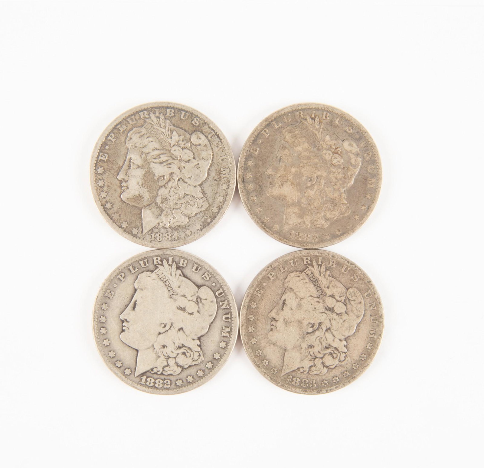 4 US Morgan Silver Dollars (1 of 2)
