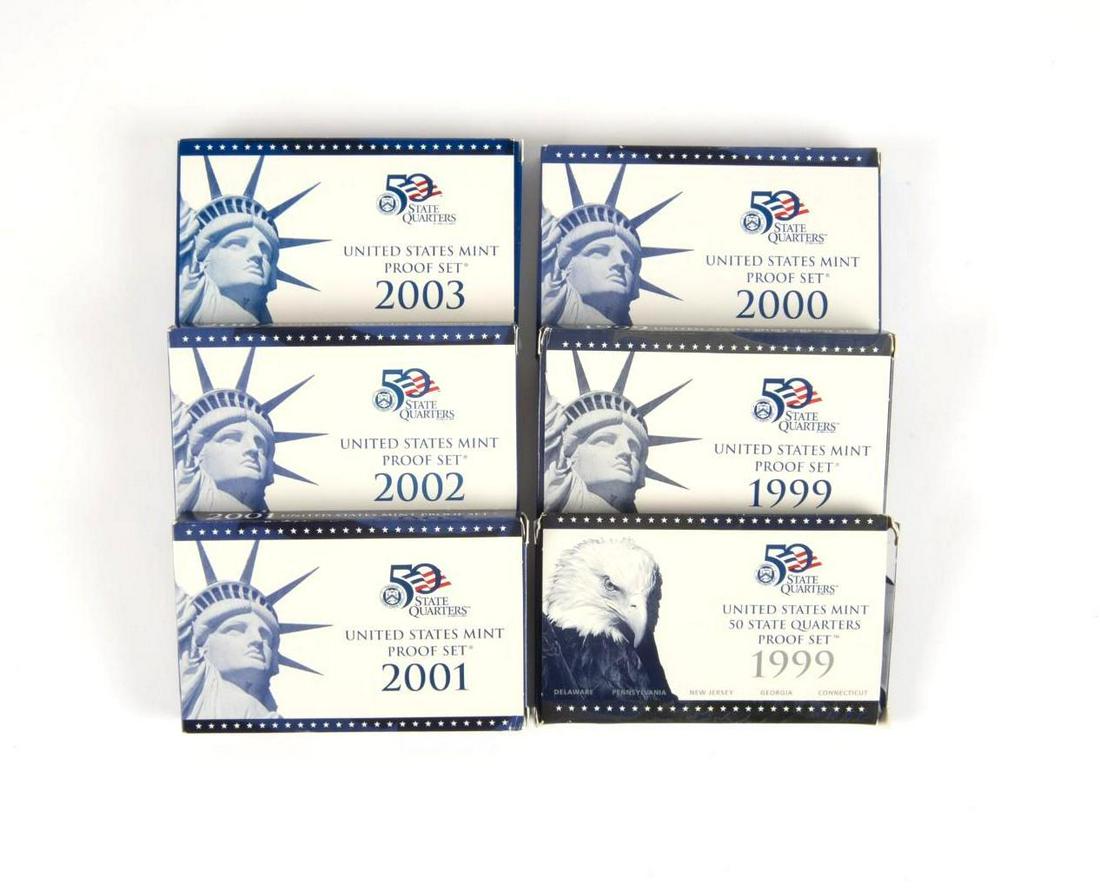 6 US Proof Sets (1 of 1)