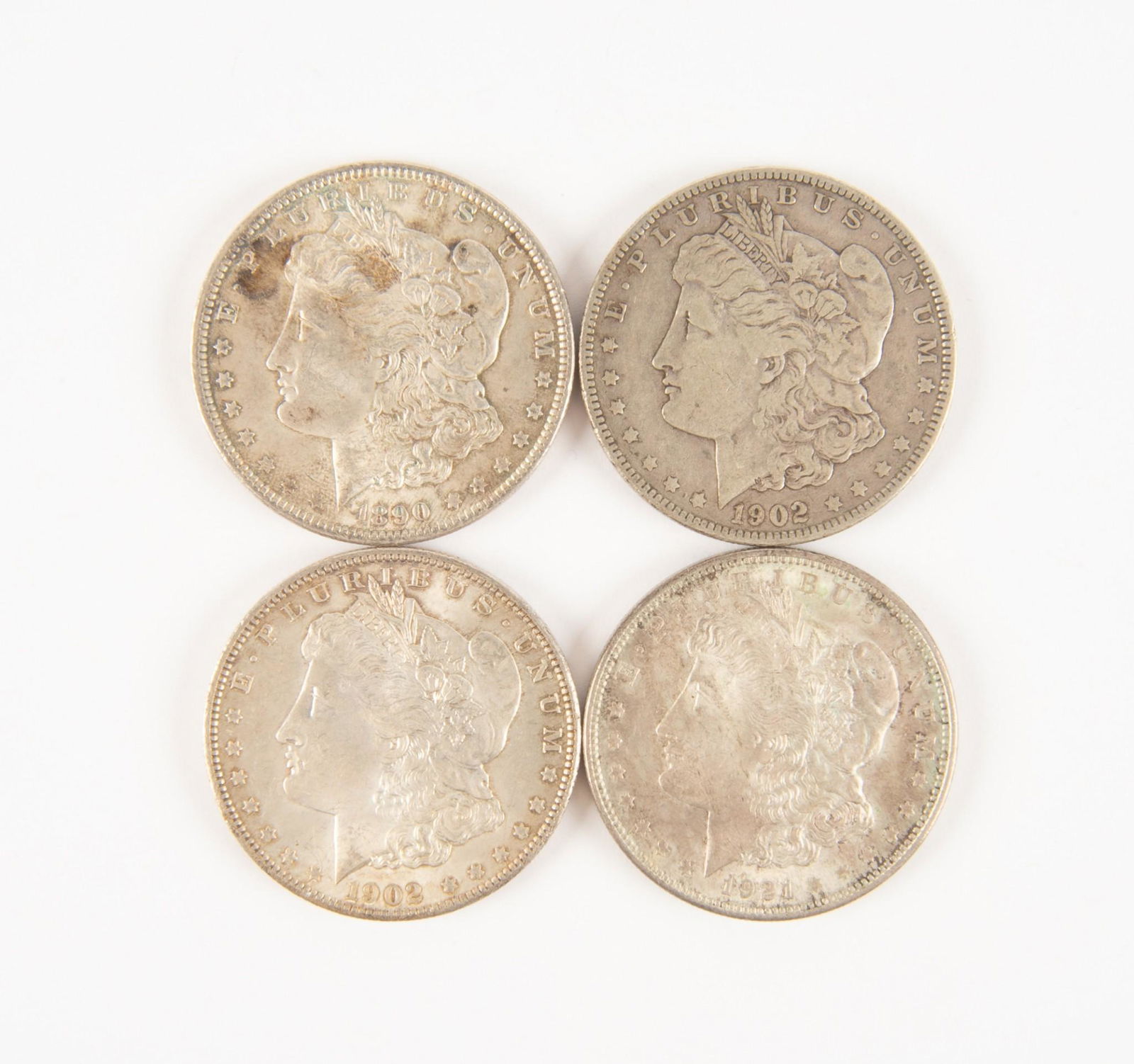 4 Morgan Silver Dollars (1 of 2)