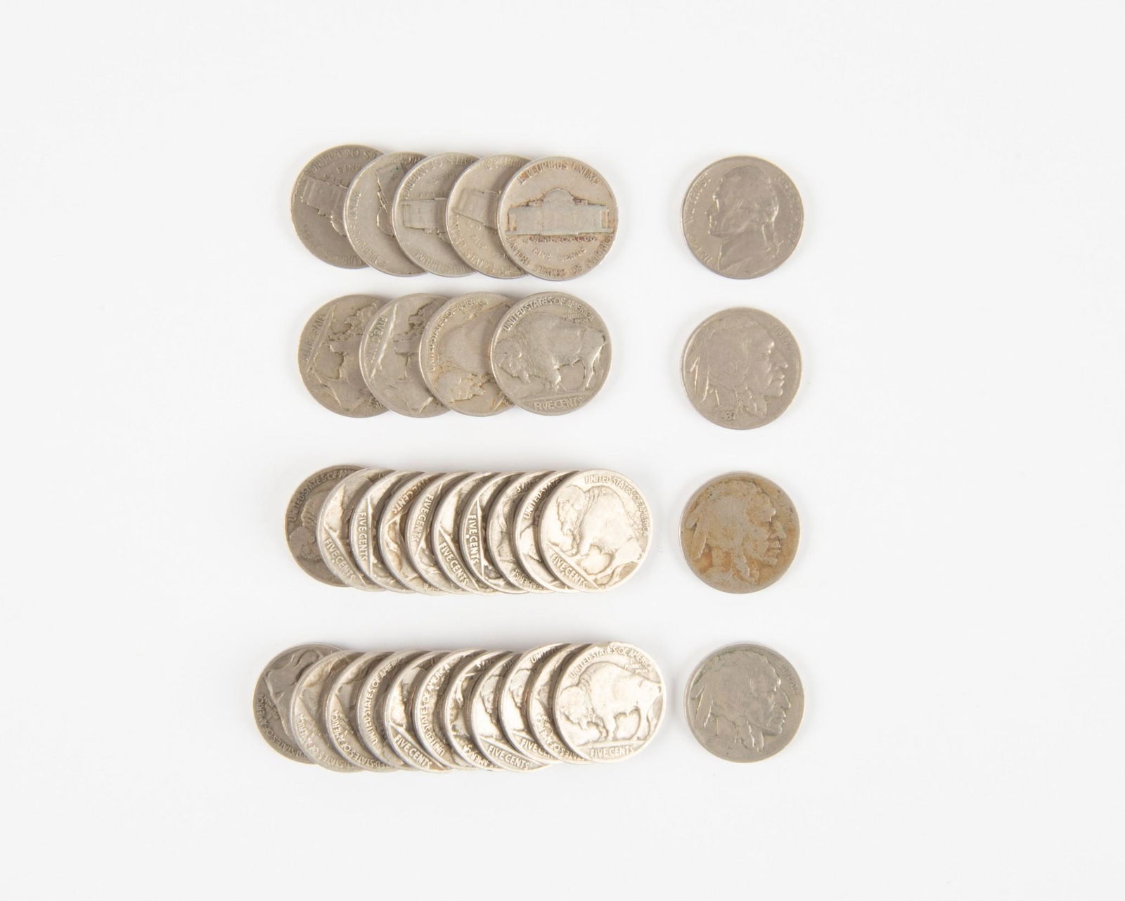 28 Buffalo Nickels (1 of 1)