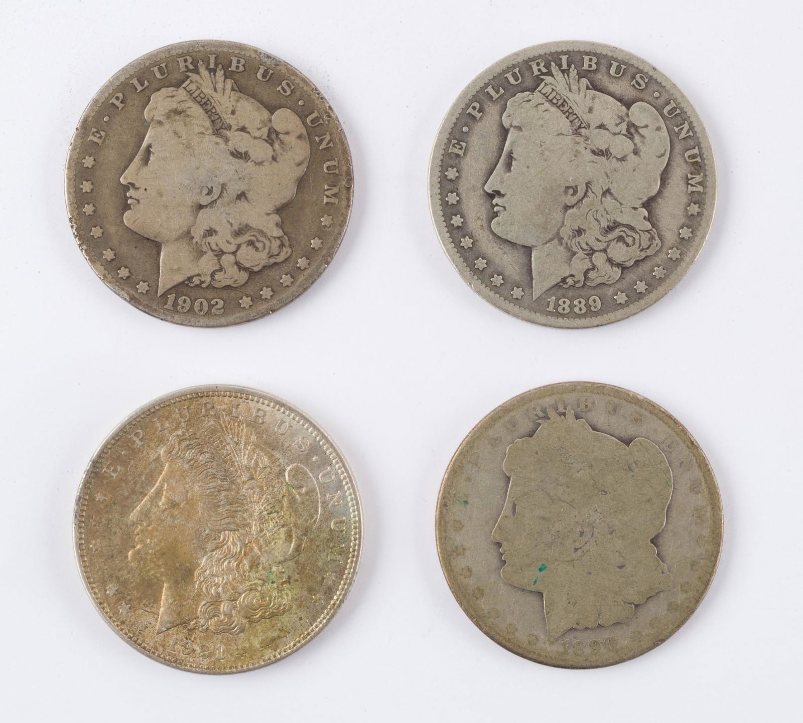 4 Morgan Silver Dollars (1 of 2)