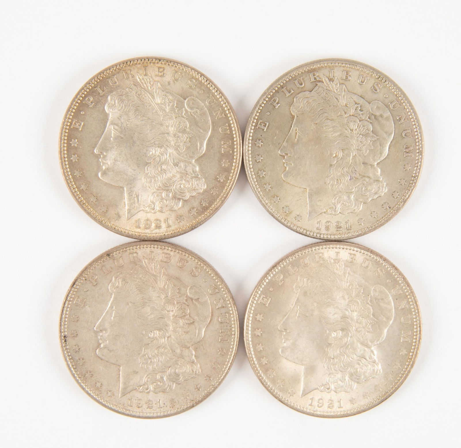 4 1921 Morgan Silver Dollars (1 of 2)