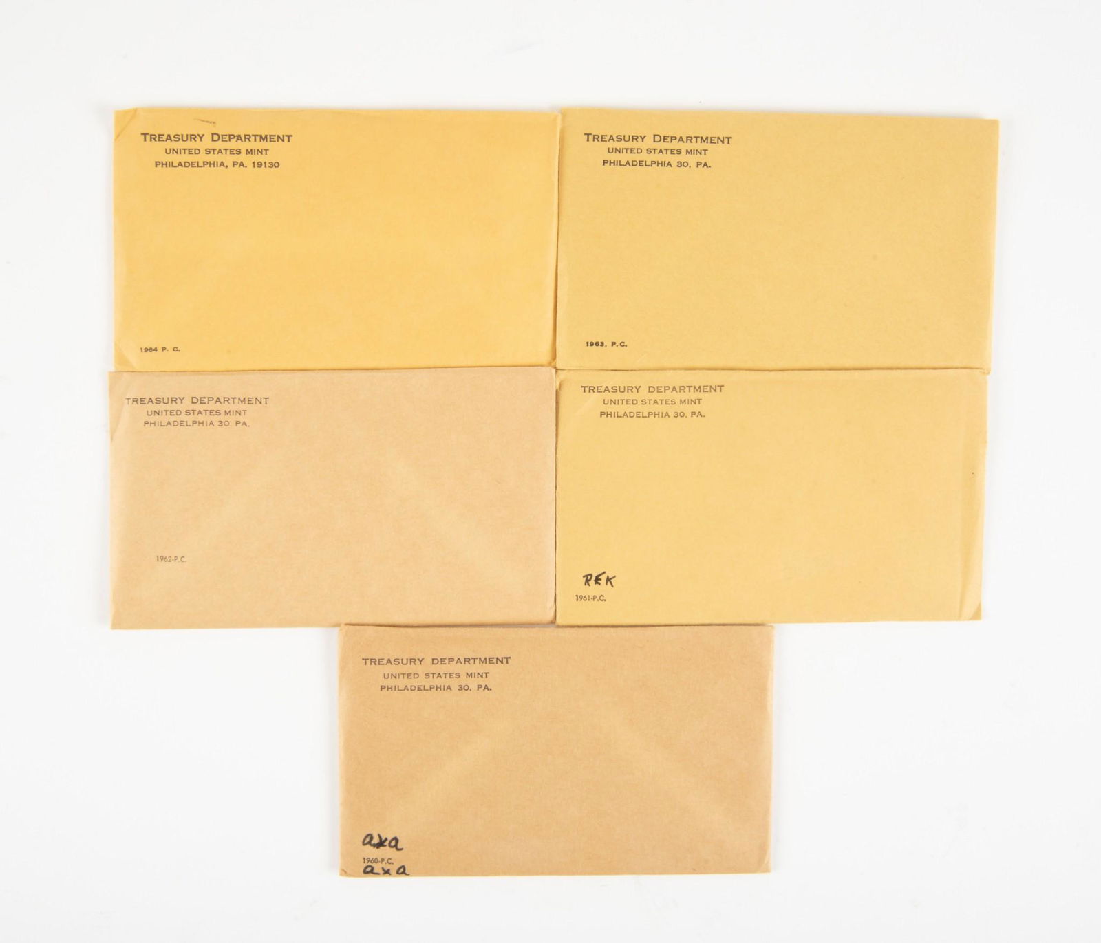 5 US Proof Sets (1 of 1)