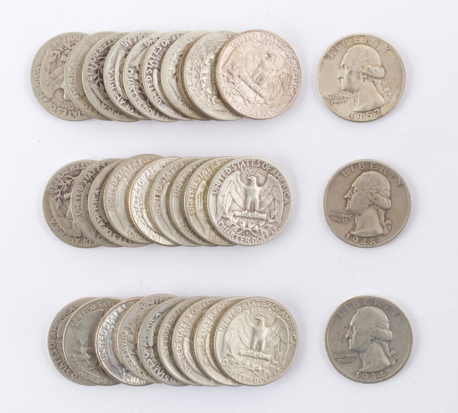 31 US Silver Quarters (1 of 1)