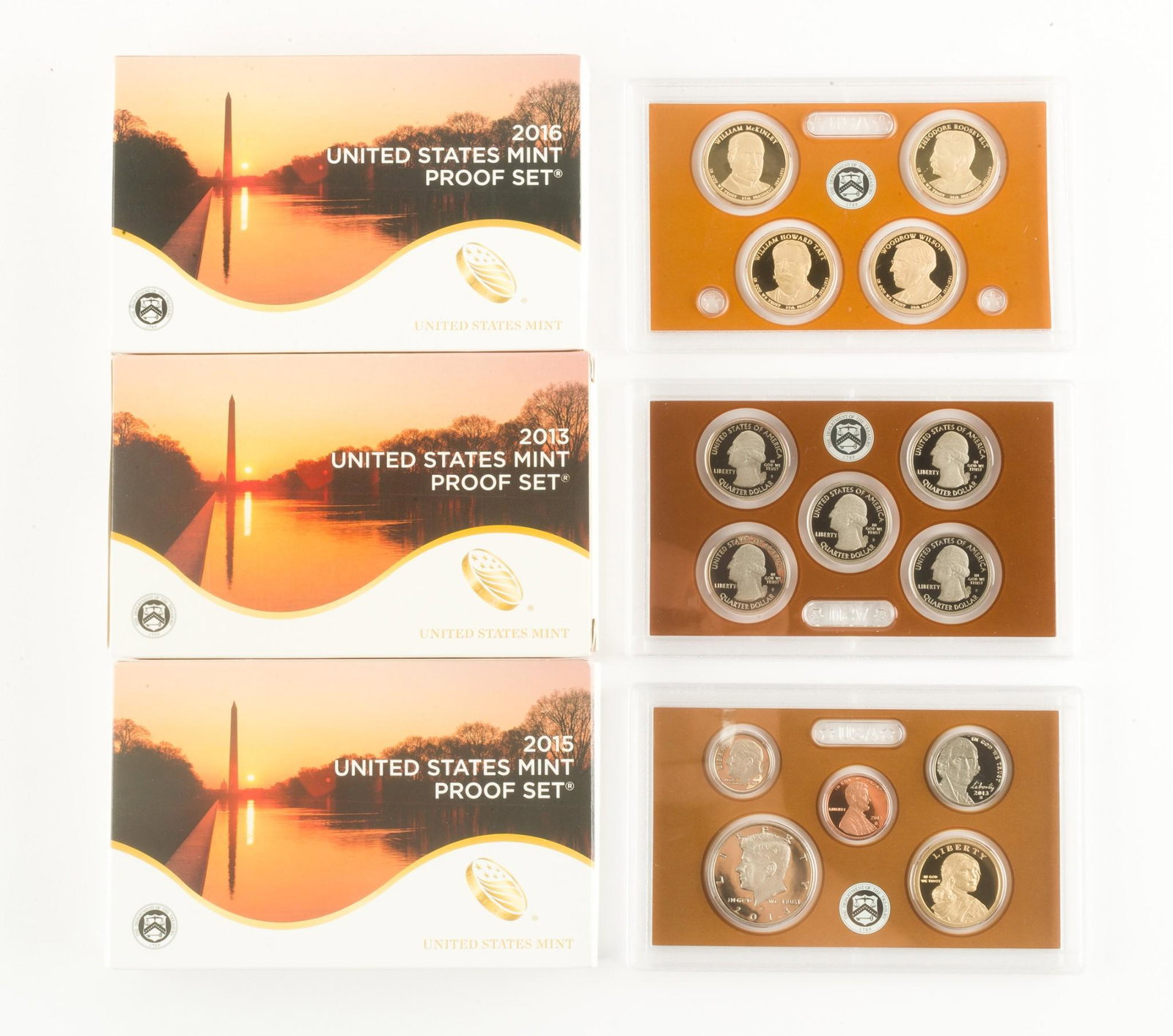 3 US Proof Sets (1 of 3)