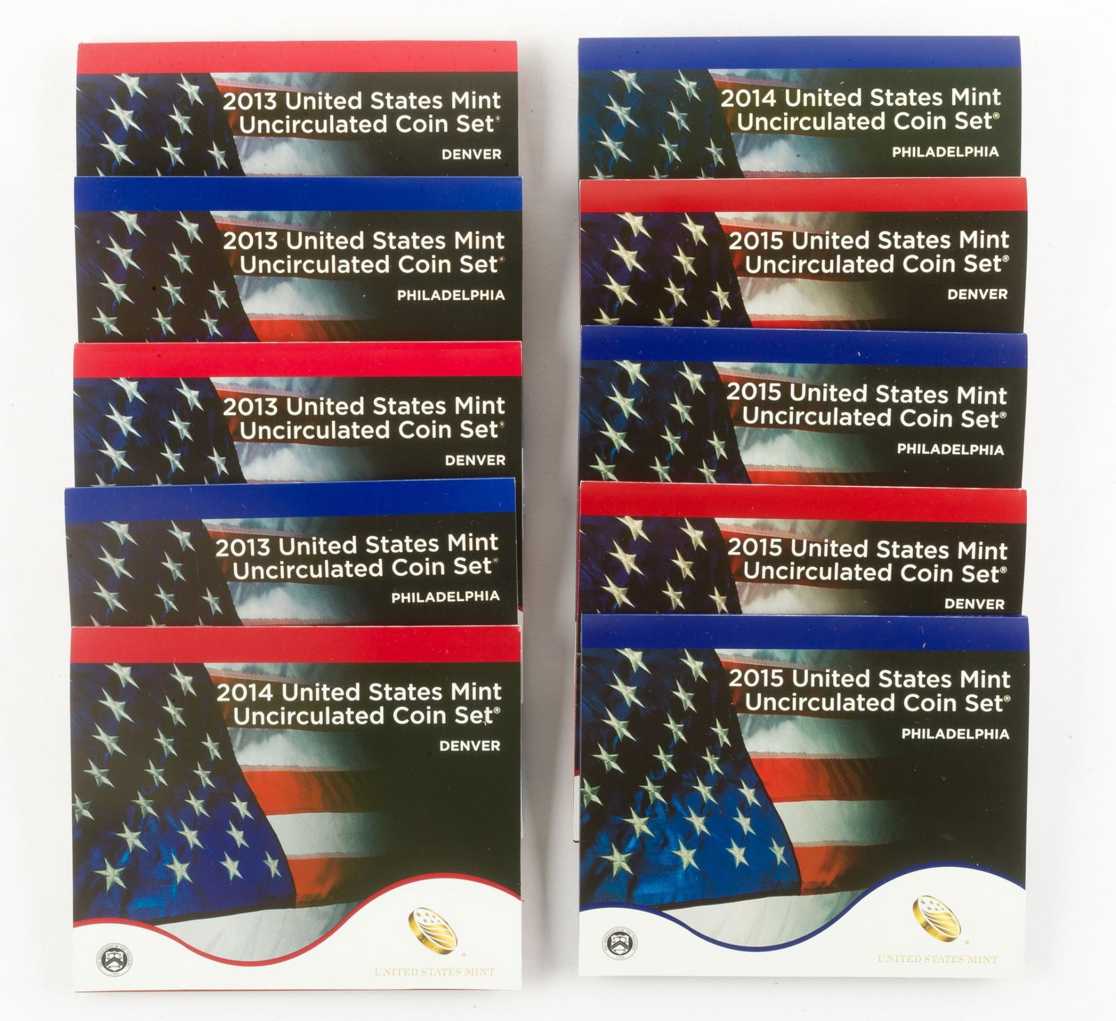 10 US Mint Sets (1 of 2)