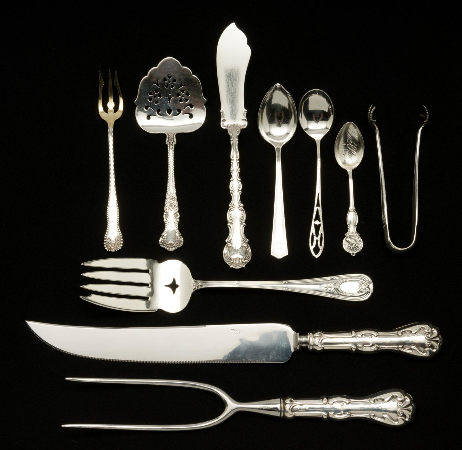 10 pieces of Sterling and Sterling Handled Flatware (1 of 9)