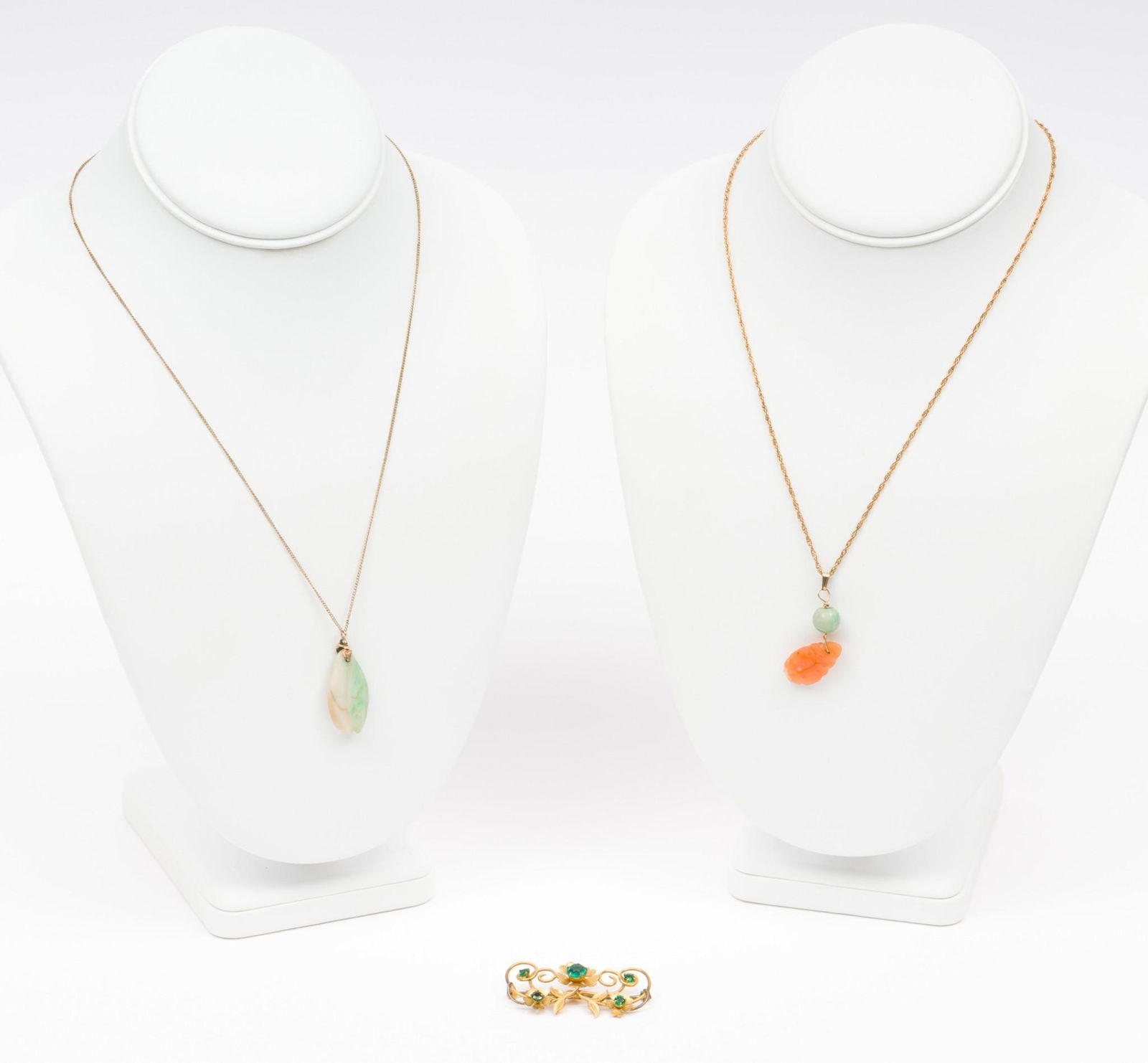 3 Pcs Gold Filled & Hardstone Jewelry (1 of 12)