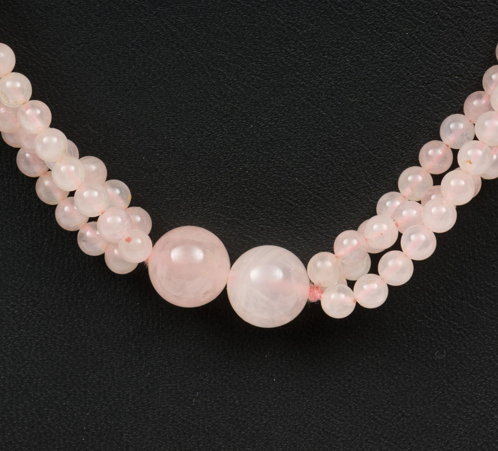 Rose Quartz Bead Necklace (1 of 3)