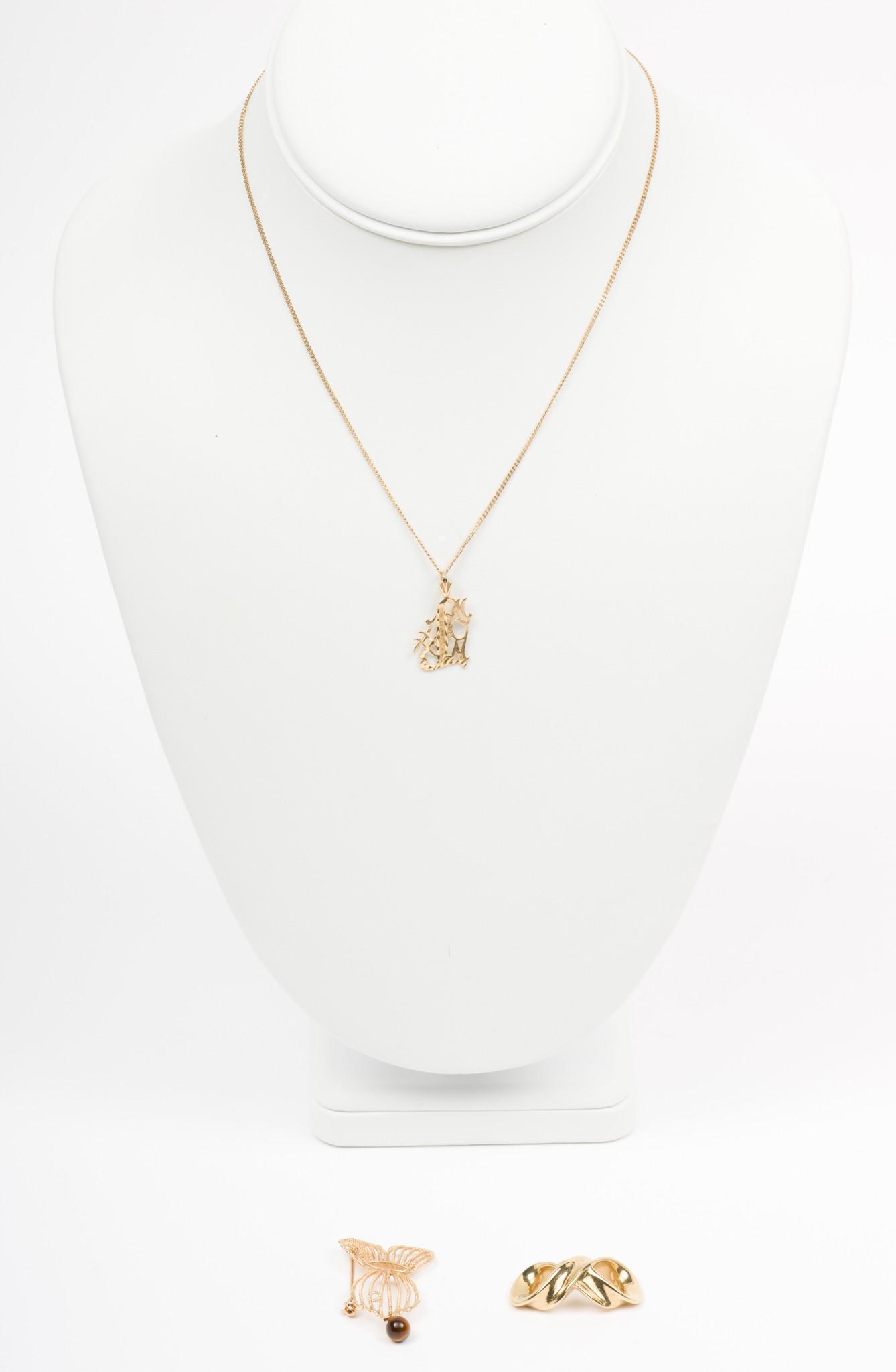 3 Pcs 14K Gold Jewelry (1 of 9)