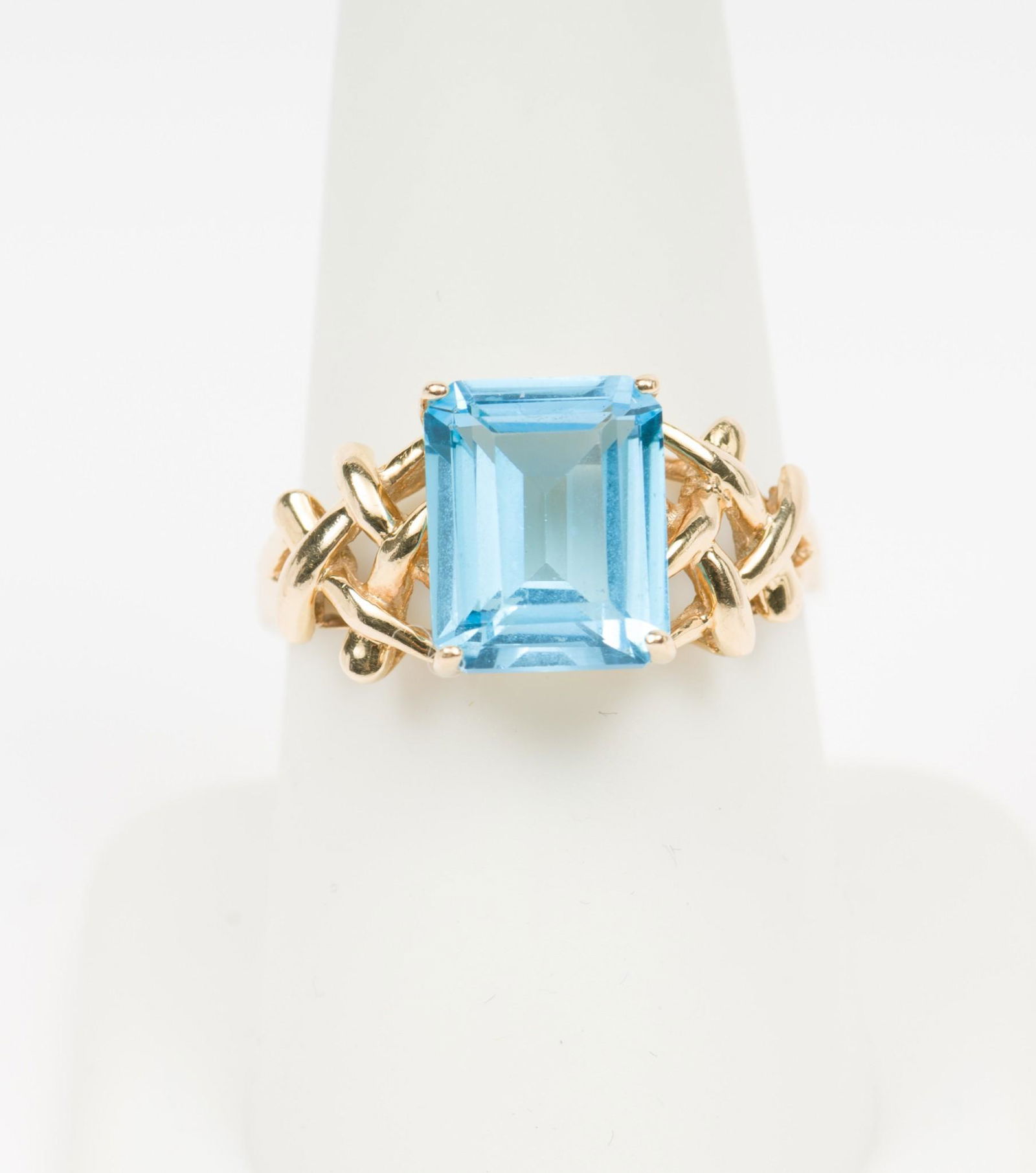 14K Gold & Blue Topaz Ring (1 of 4)