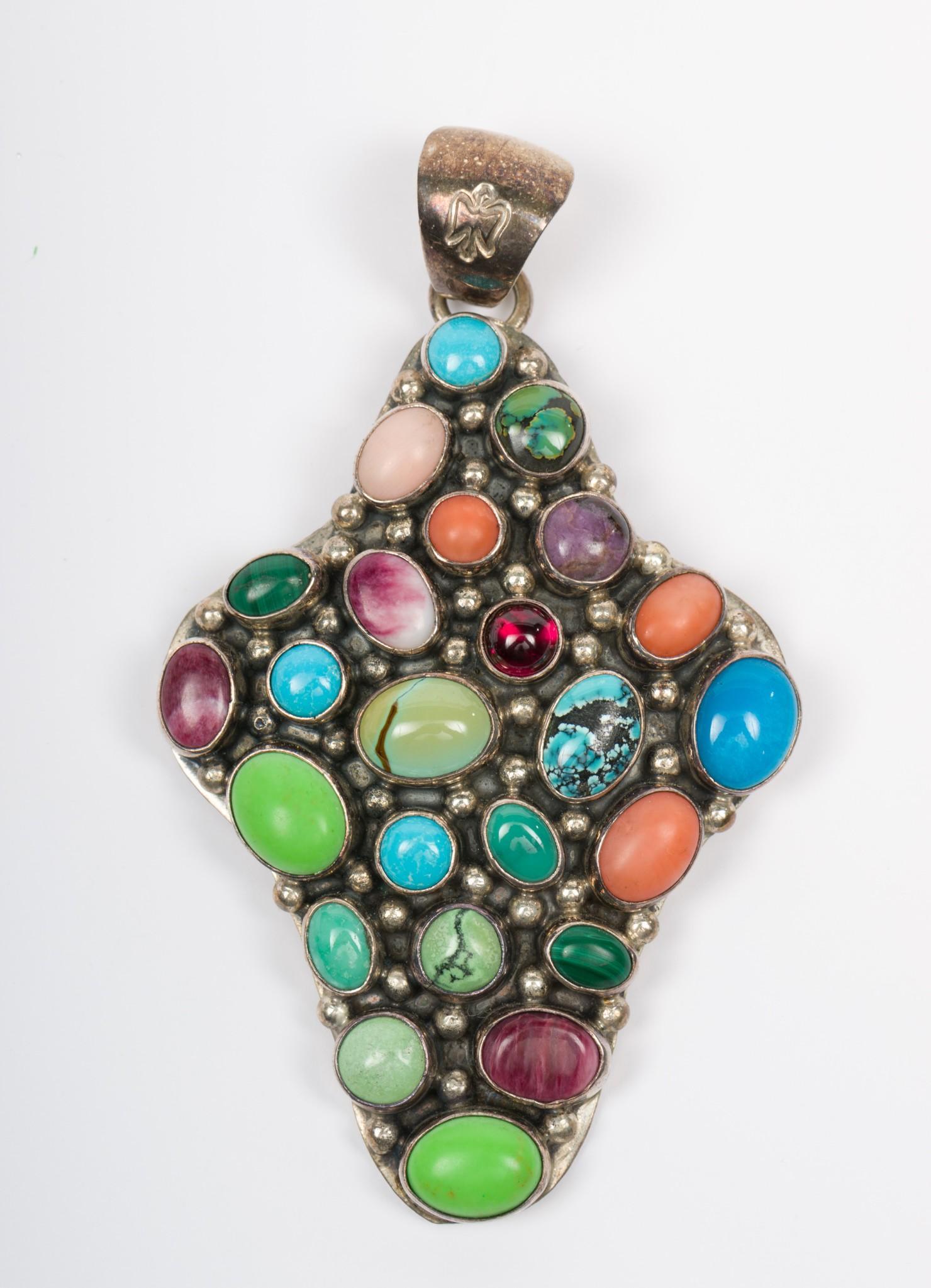 Hardstone and Gem Pendant (1 of 3)