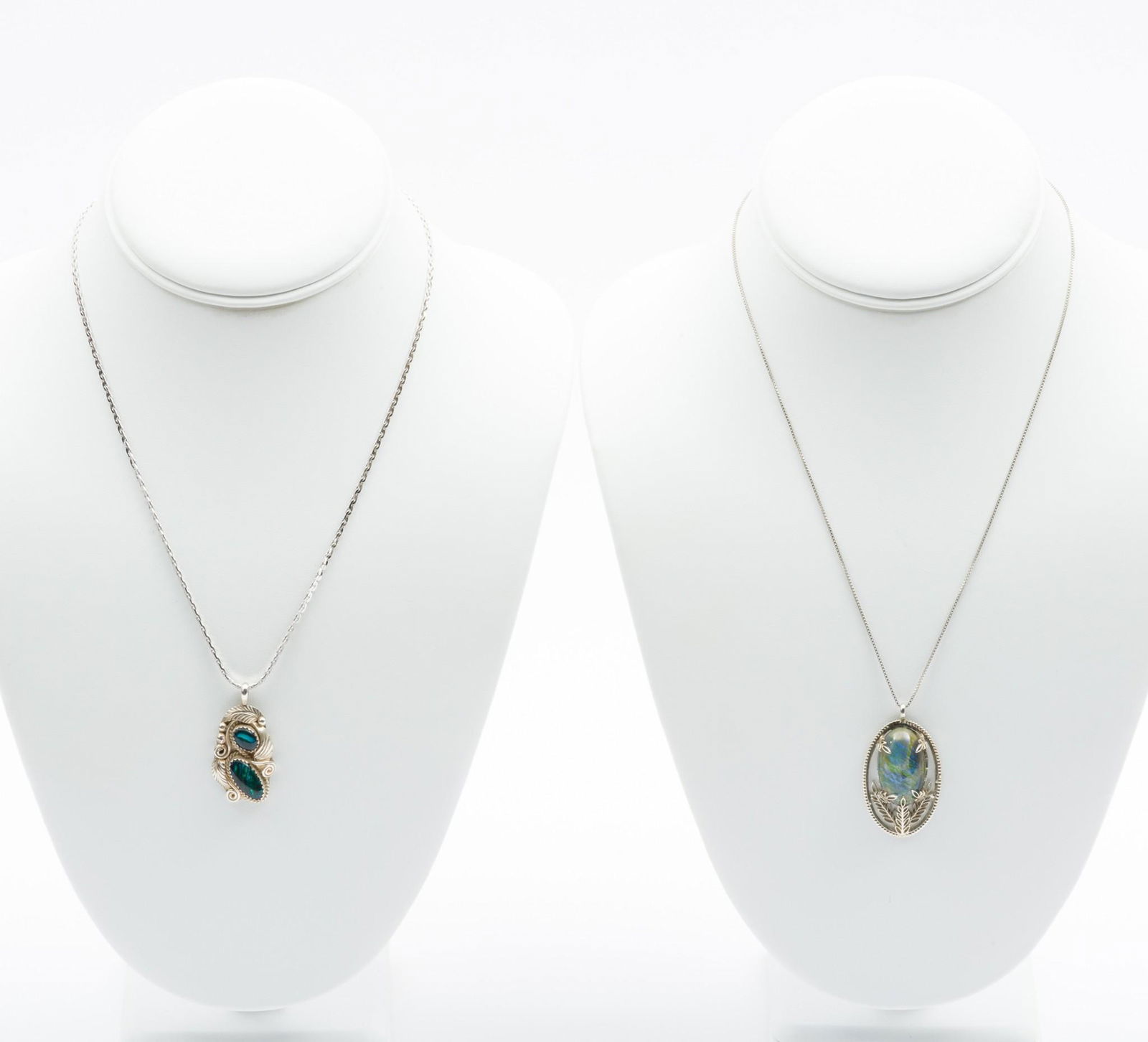 2 Sterling Pendant Necklaces incl Signed (1 of 6)