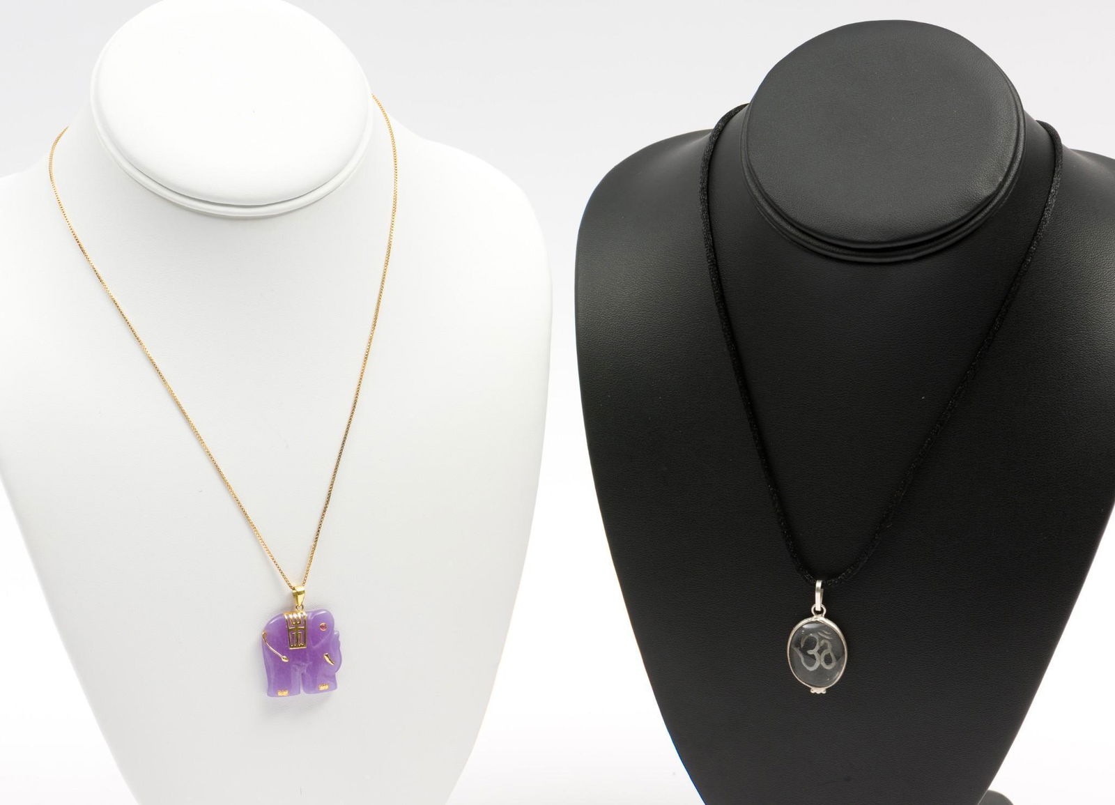 2 Sterling Pendants incl Jade Elephant (1 of 7)