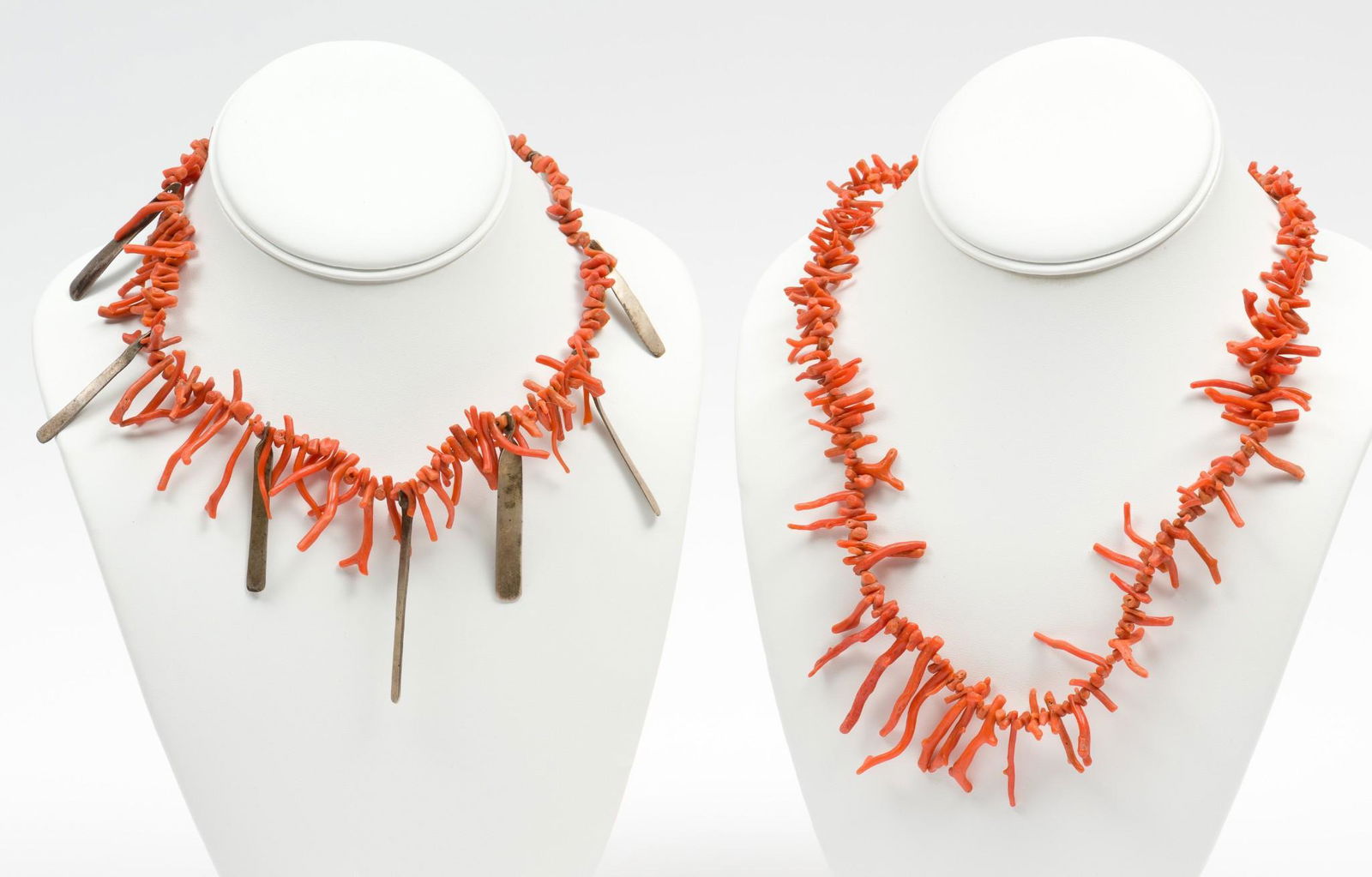 Two Branch Coral Bead Necklaces (1 of 5)